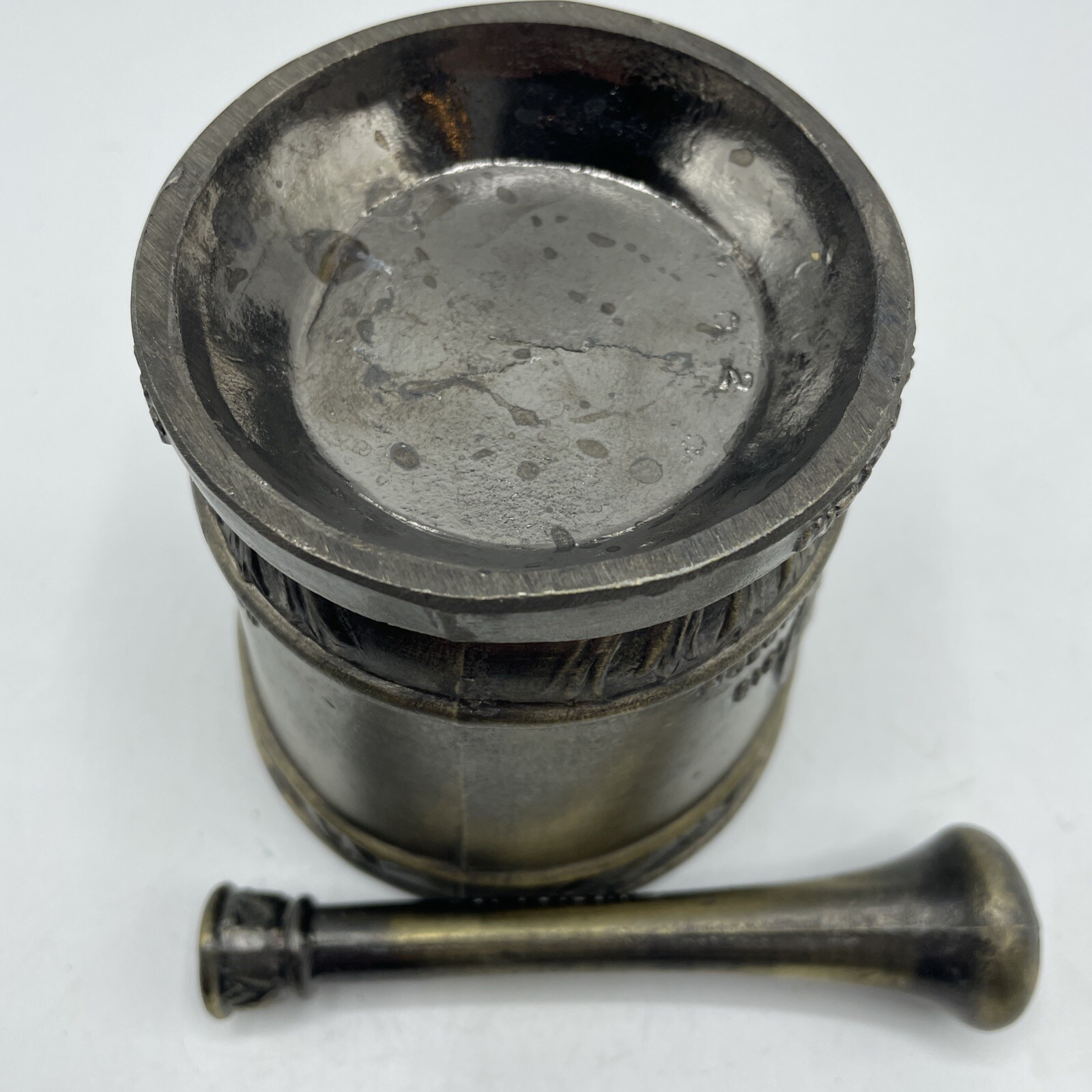 VTG Mortar & Pestle Lot of 5 Decorative Brass Apothecary Pharmacy Pill Grinder