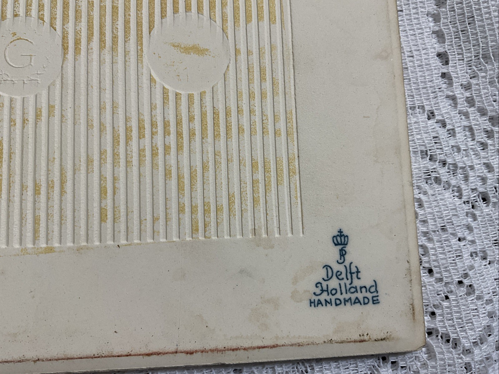 Pill Tile Hand Made Burroughs Wellcome Co. Made In Holland. Limited Edition.