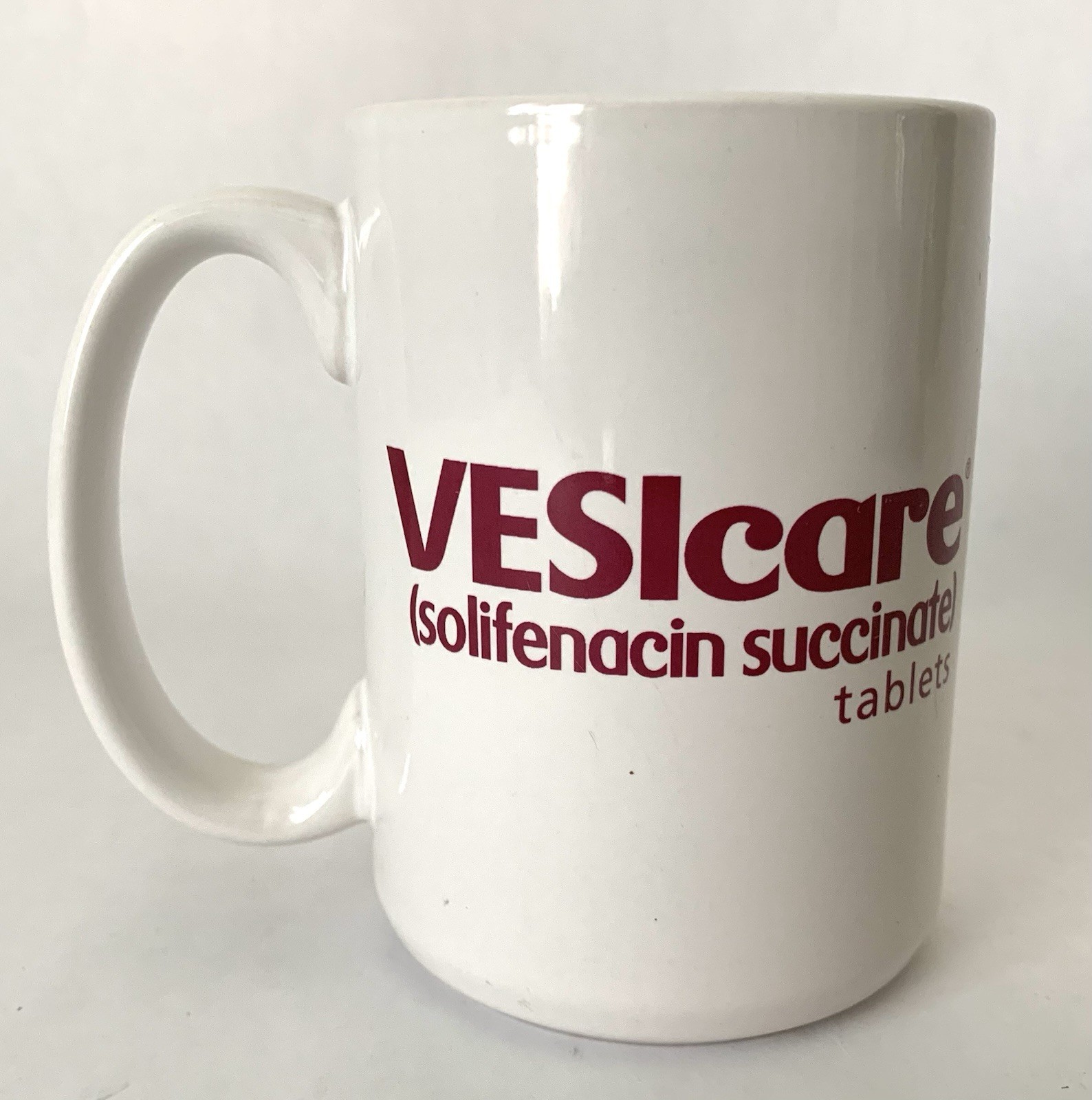 Vesicare Solifenacin Succinate Tablets Advertising Promo Ceramic Coffee Cup Mug