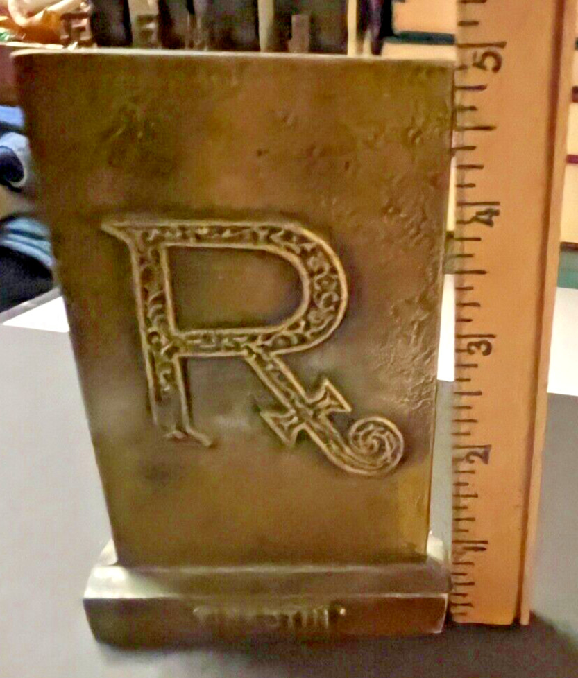 Vintage- Pharmacy Rx Bronze Advertising Premium Tinactin 1976 Paperweight