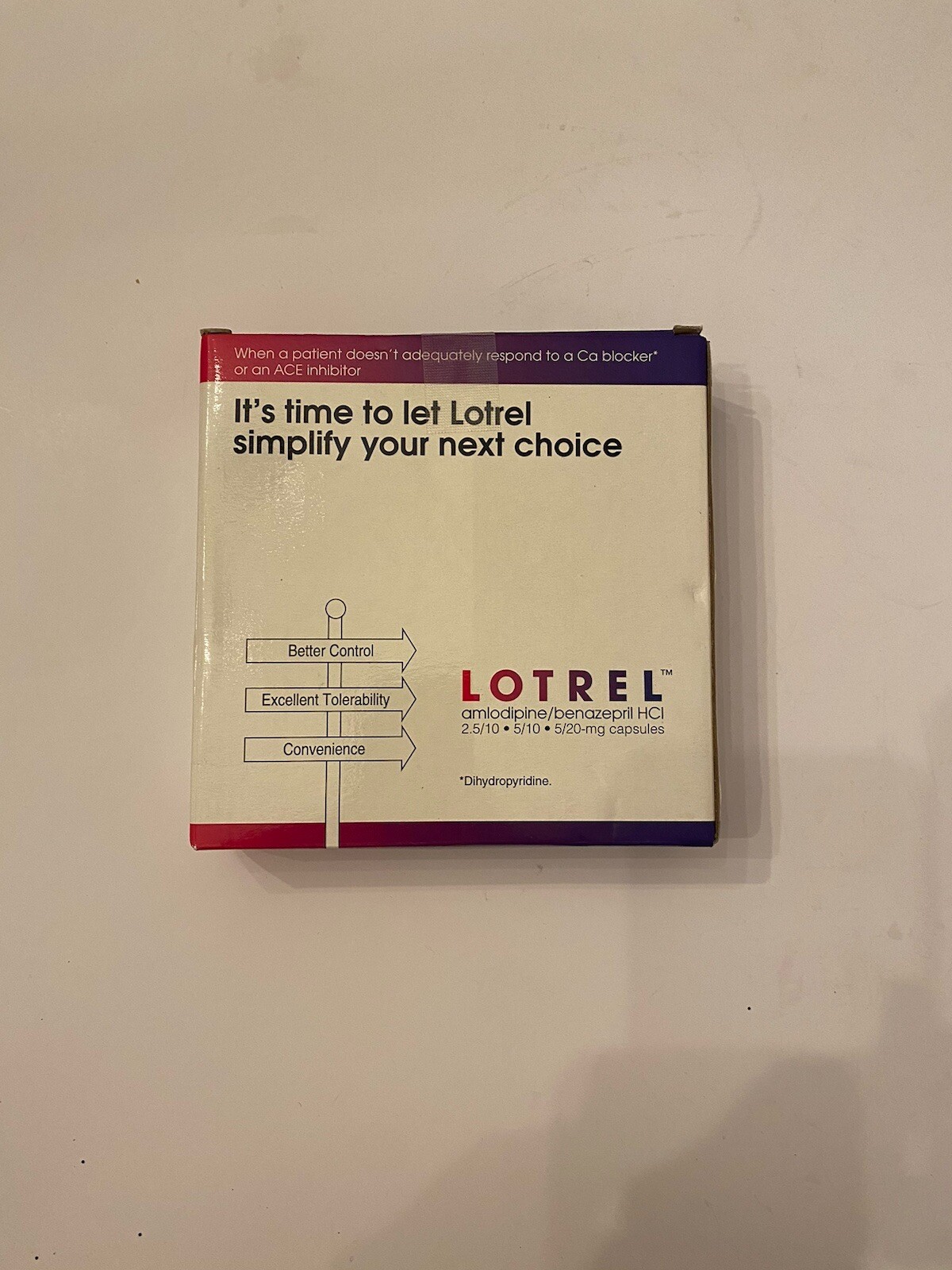 Lotrel Hanging Wall Clock Promotional Pharmaceutical Advertising Drug Sale Rep