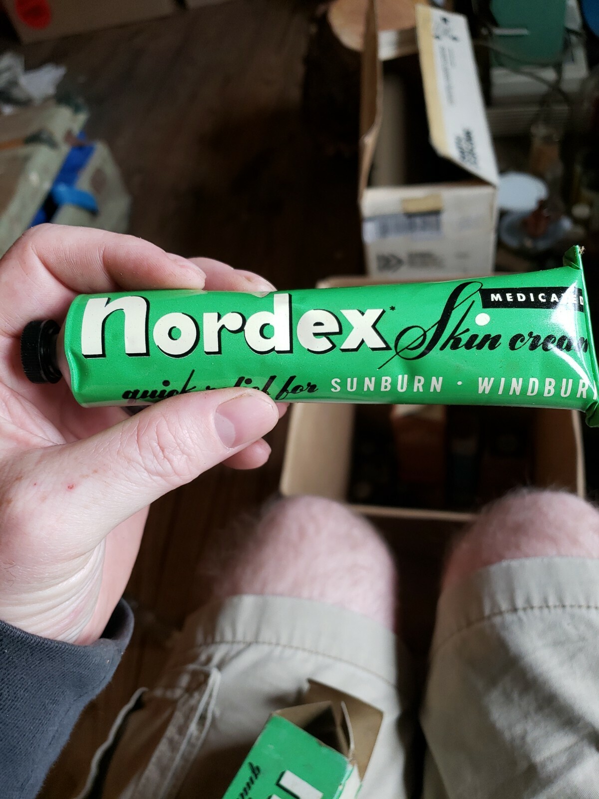 nordex skin cream vintage box tube Coudersport pa