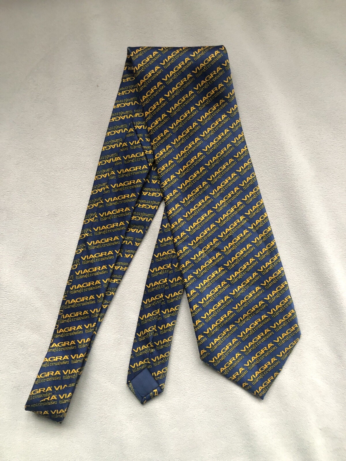 Pharmaceutical Drug Rep Viagra Silk Neck Tie