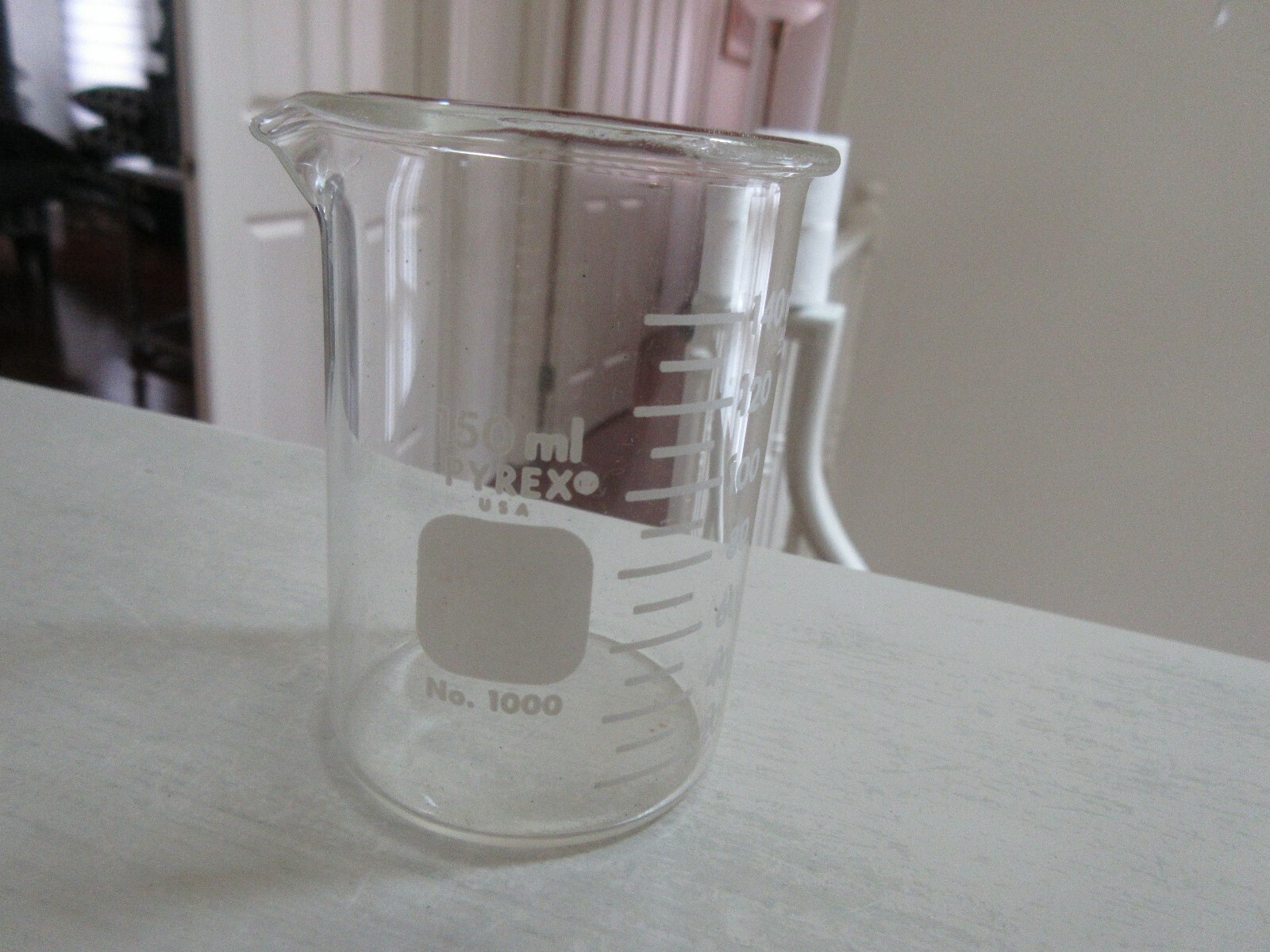 Rx , Pharmacy , Pyrex 150 ml Beaker , # 1000 , Vintage