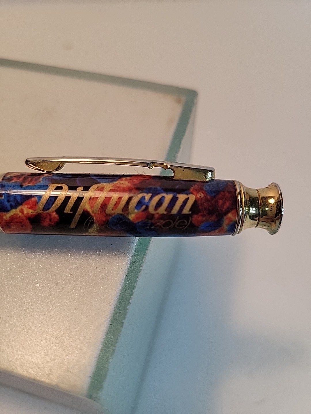 Diflucan Drug Rep Collector Medical In Pen Colorful Gold Clip Refillable