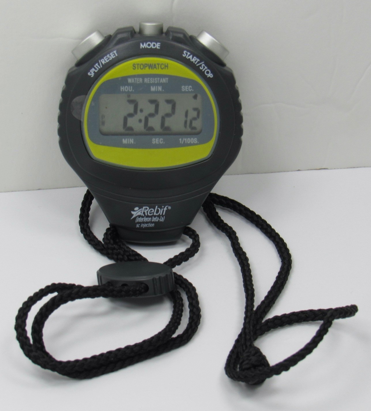 Rebif Stopwatch Multi-Function Clock Alarm Date Drug Rep Pharmaceutical Promo