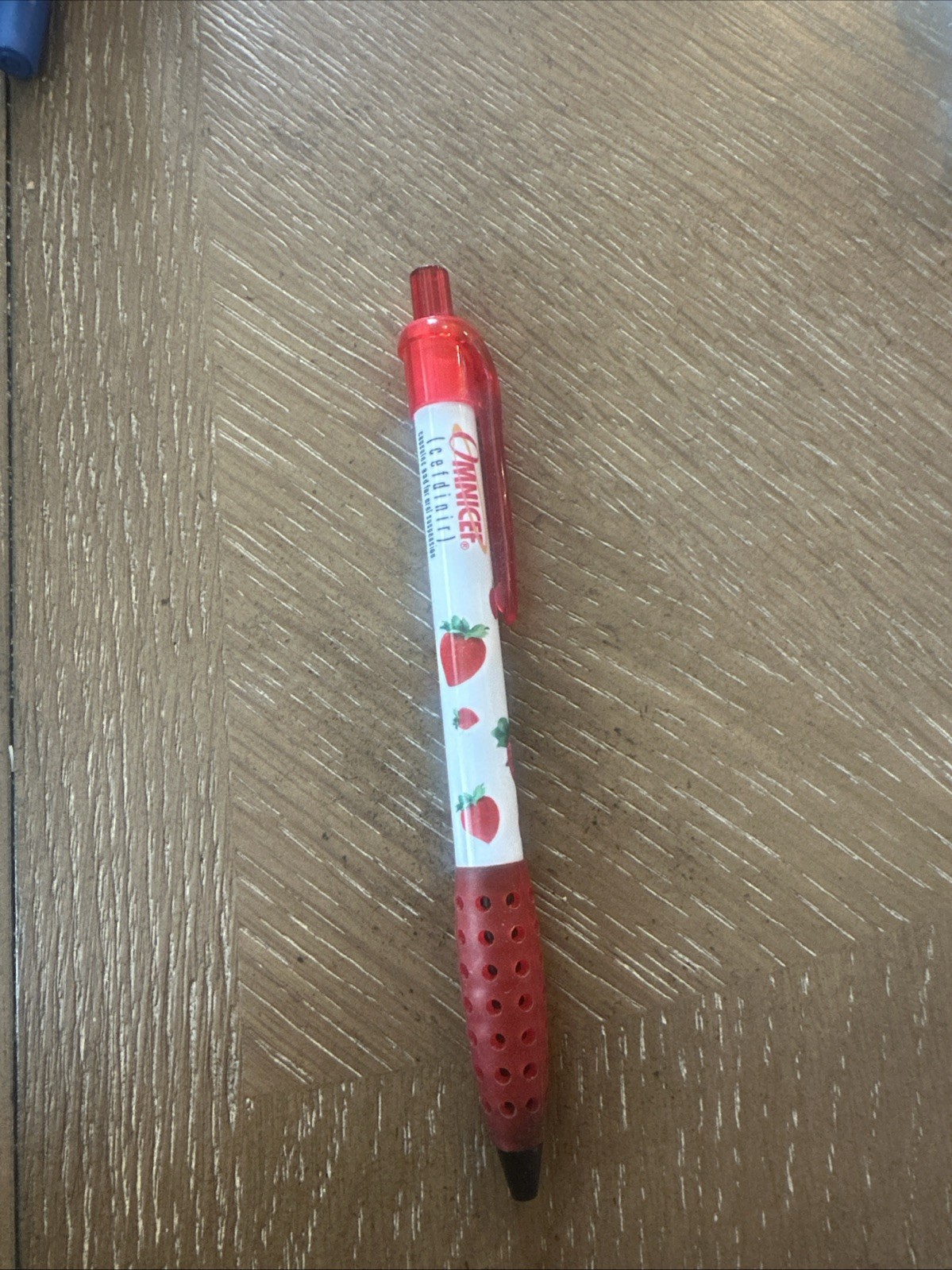 Rare Pharmaceutical Drug Rep Omnicef Strawberry Clicker Pen