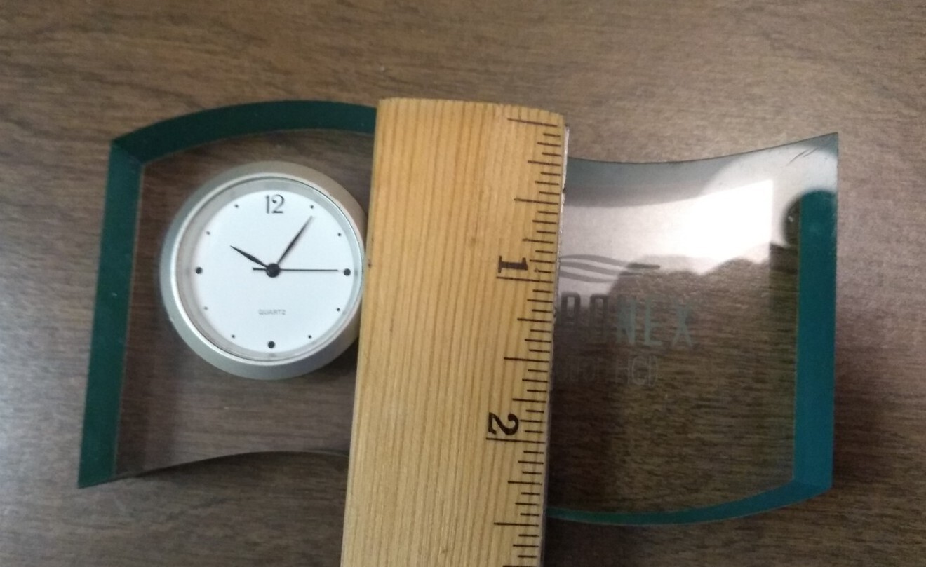 Clear Desk Clock Pharmaceutical Advertisement LOTRONEX alostron HCl Vintage