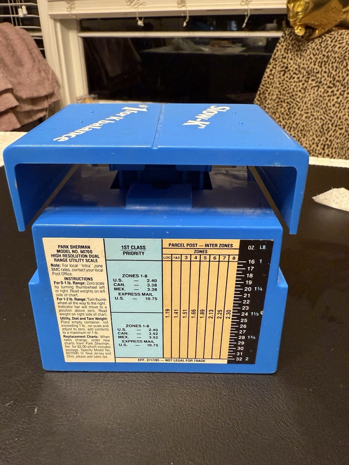 Vintage Park Sherman Postal Scale “Slow-K Potassium Chloride” CIBA Promo 1980