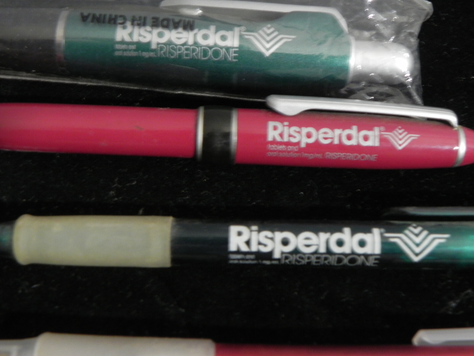 5 Different RISPERDAL Drug Rep PENS Pharmaceutical Promo Advertising 1 MOODRING