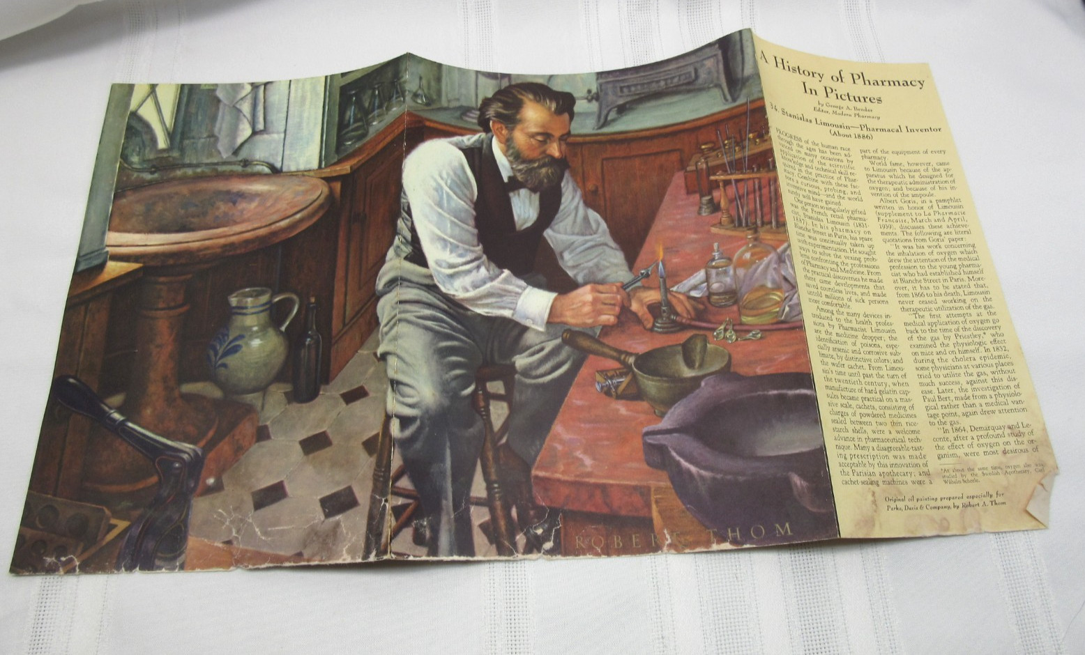 “A History of Pharmacy” in Pictures Set of 19 Prints Park Davis 1950’s