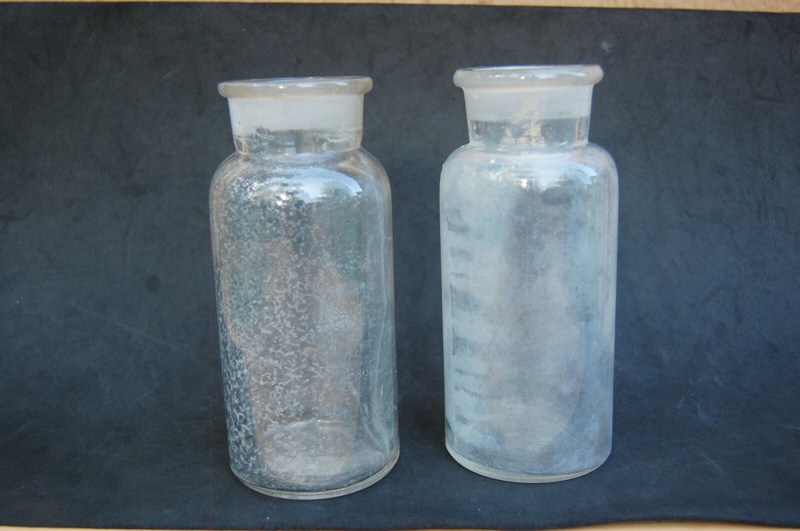 Antique Glass Bottle Lab Pharmacy Chemical Acid Drug WTC & Millville MBW Lot 2