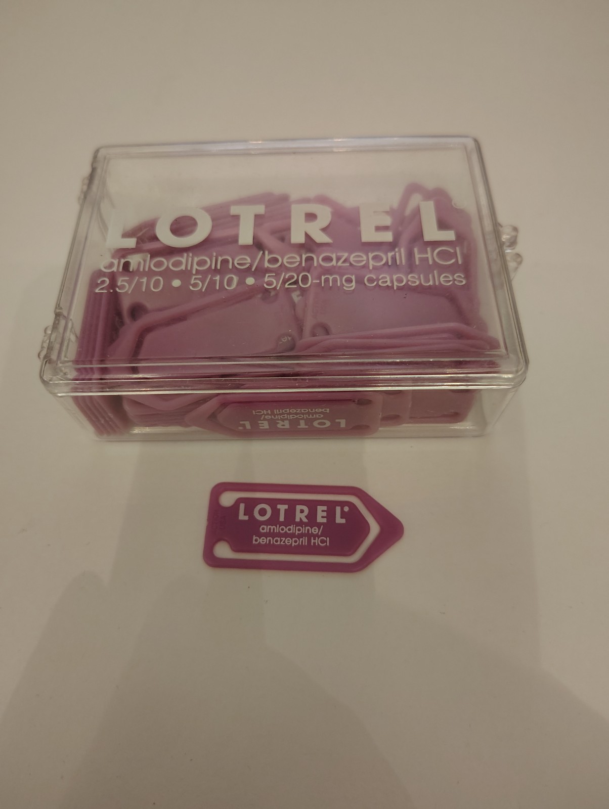 Rare Lotrel promotional Paperclips distributed by pharmaceutical reps