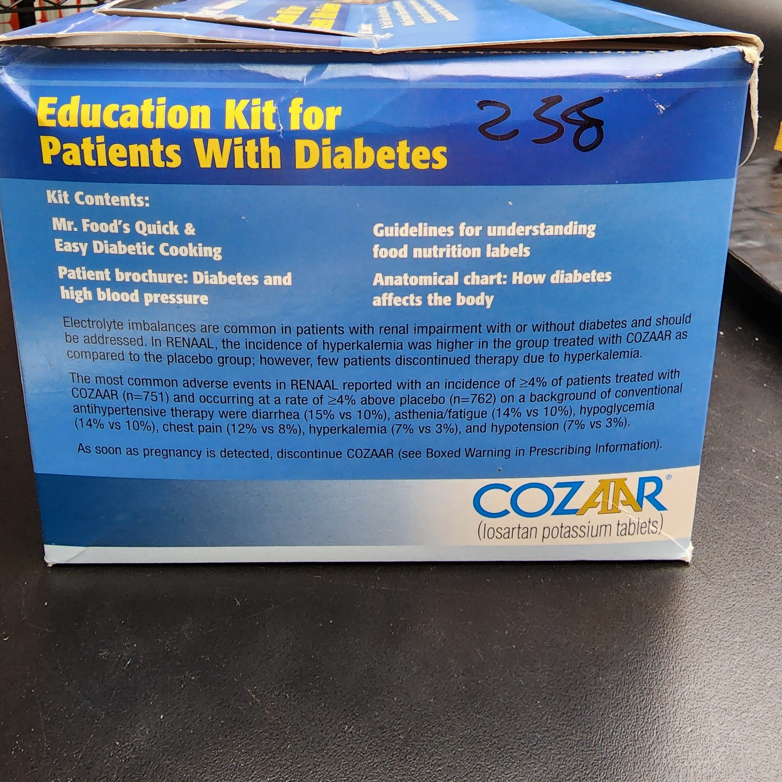 Cozaar Education Kit for Patients with Diabetes Guidelines Vintage Collectible