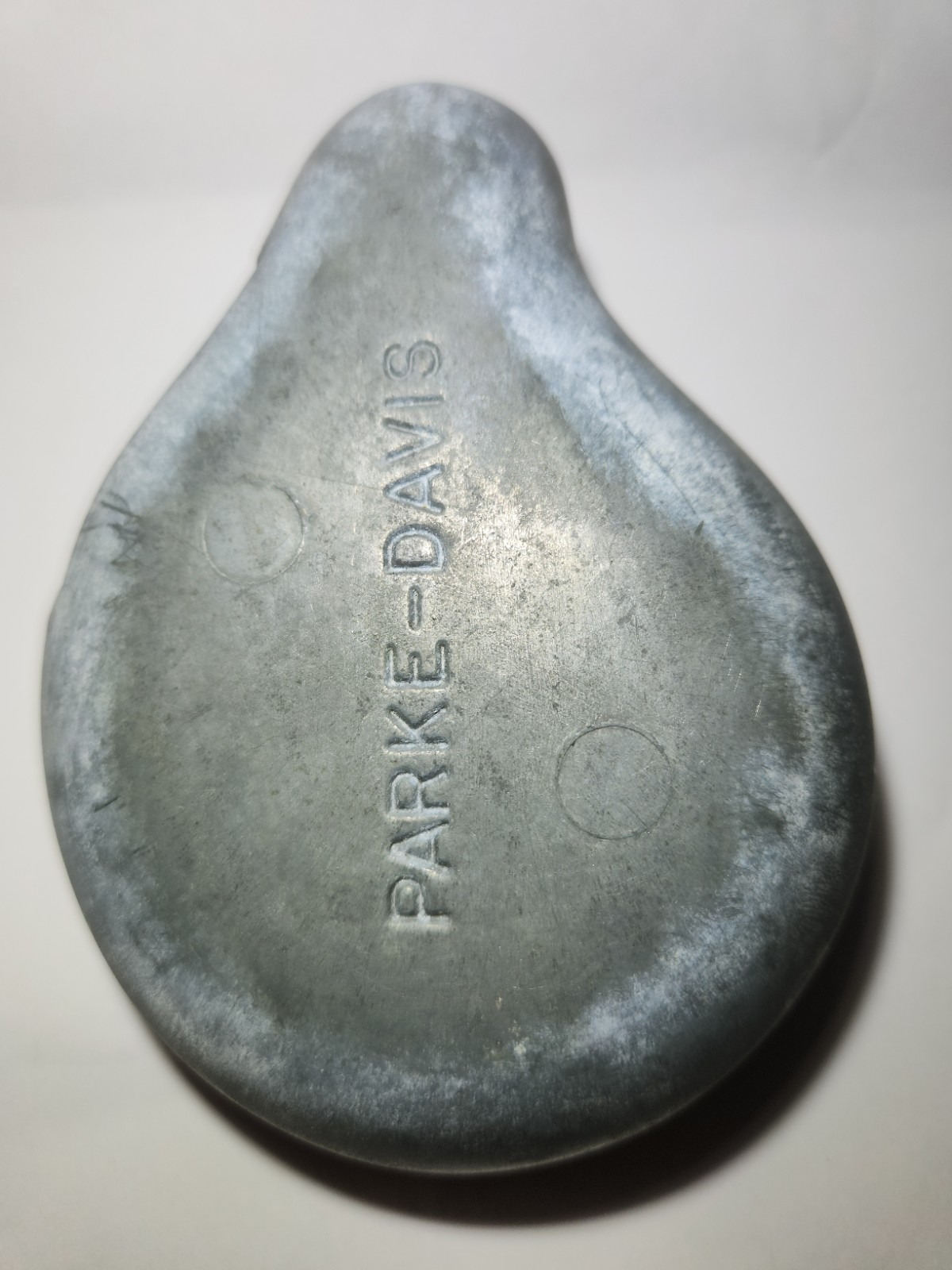 Vtg 1950-60s Parke-Davis Tabron Pharmaceutical Fetus Baby Pewter Paperweight