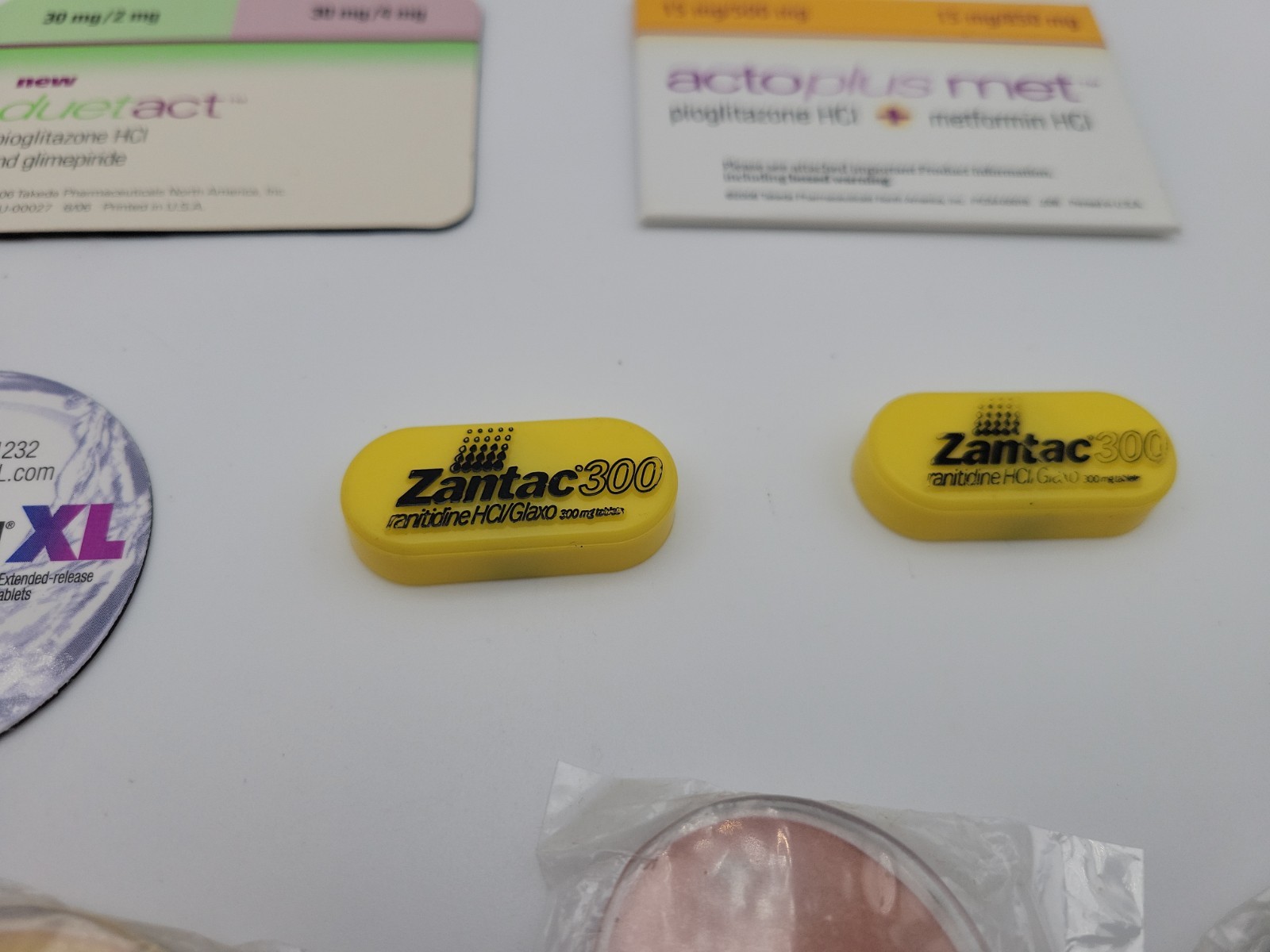 Vintage Pharmaceutical Promos Januvia Prevacid Zantac Delsym Unasyn Pharma Swag