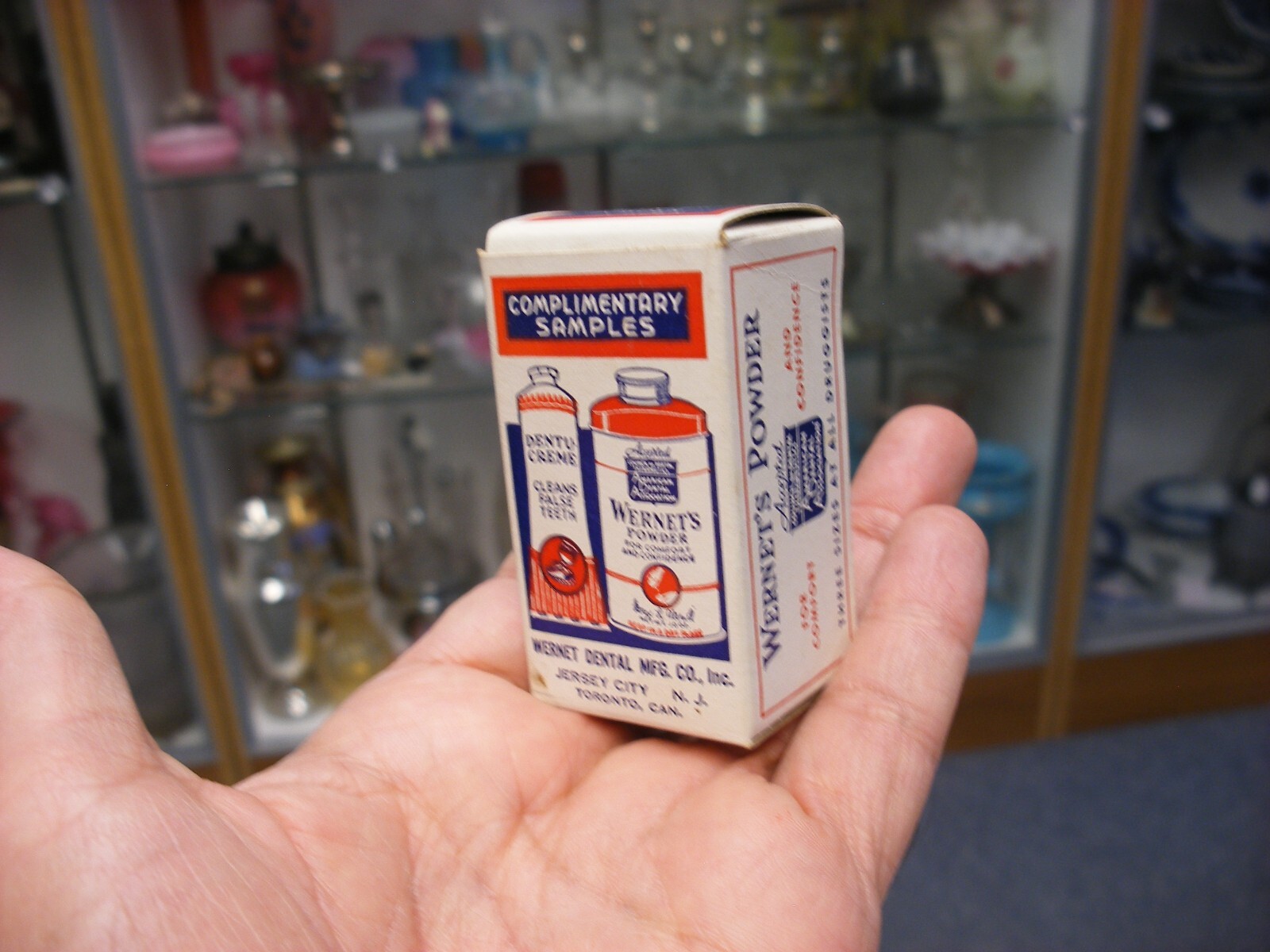 Vtg Medical Dental Pharmacy – Wernet’s Dental Powder & Denture Cream Sample Box