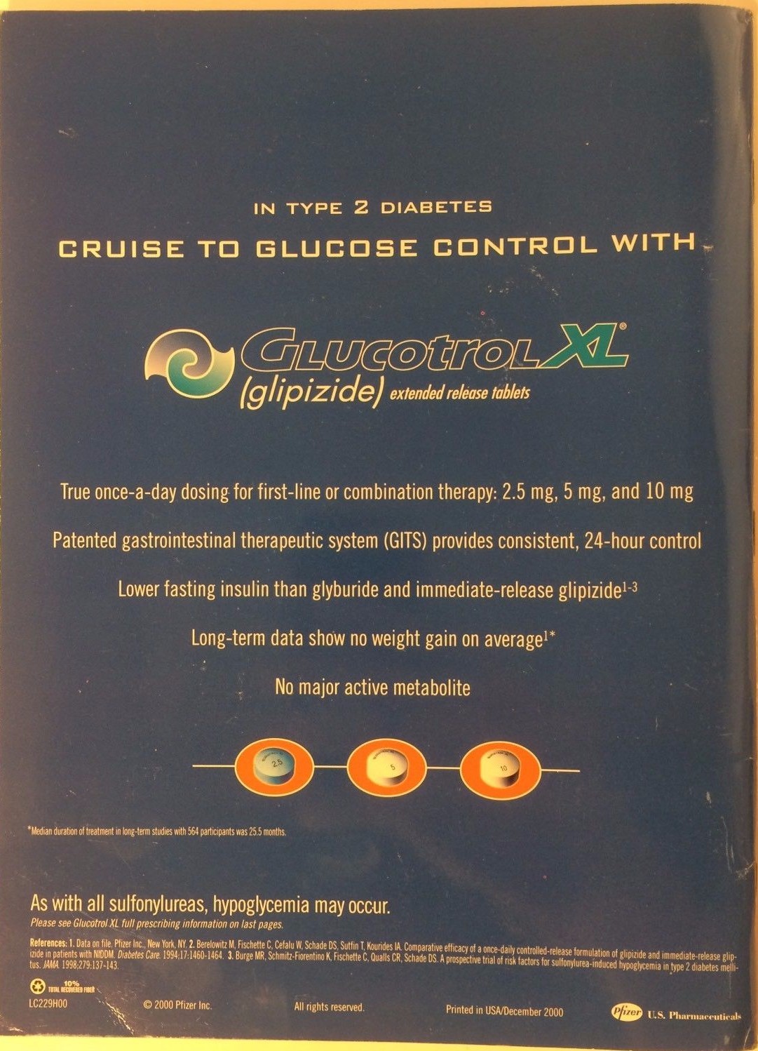 Glucotrol XL Pharma Drug Rep Promo Rand McNally USA Road Maps – VERY RARE