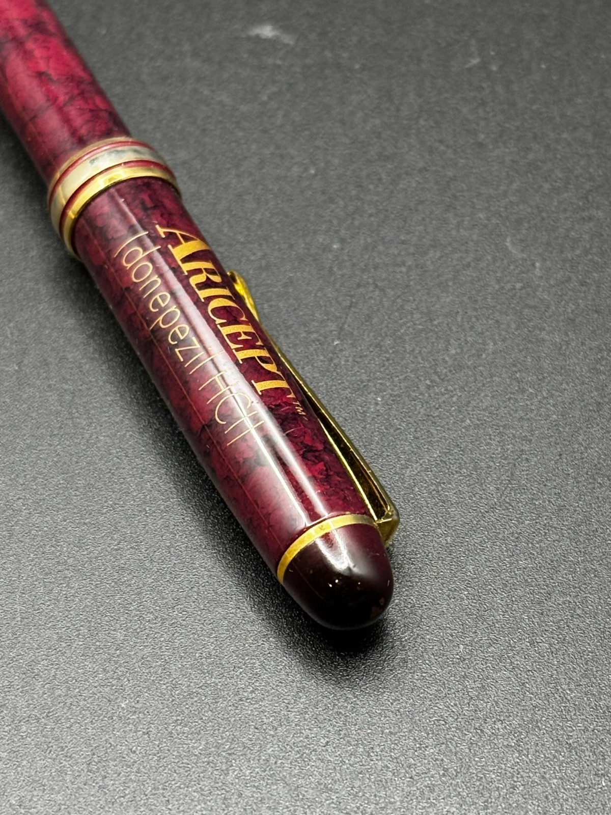 Aricept Heavy Metal PEN Clicker Drug Rep Pharmaceutical Promo Advertising works