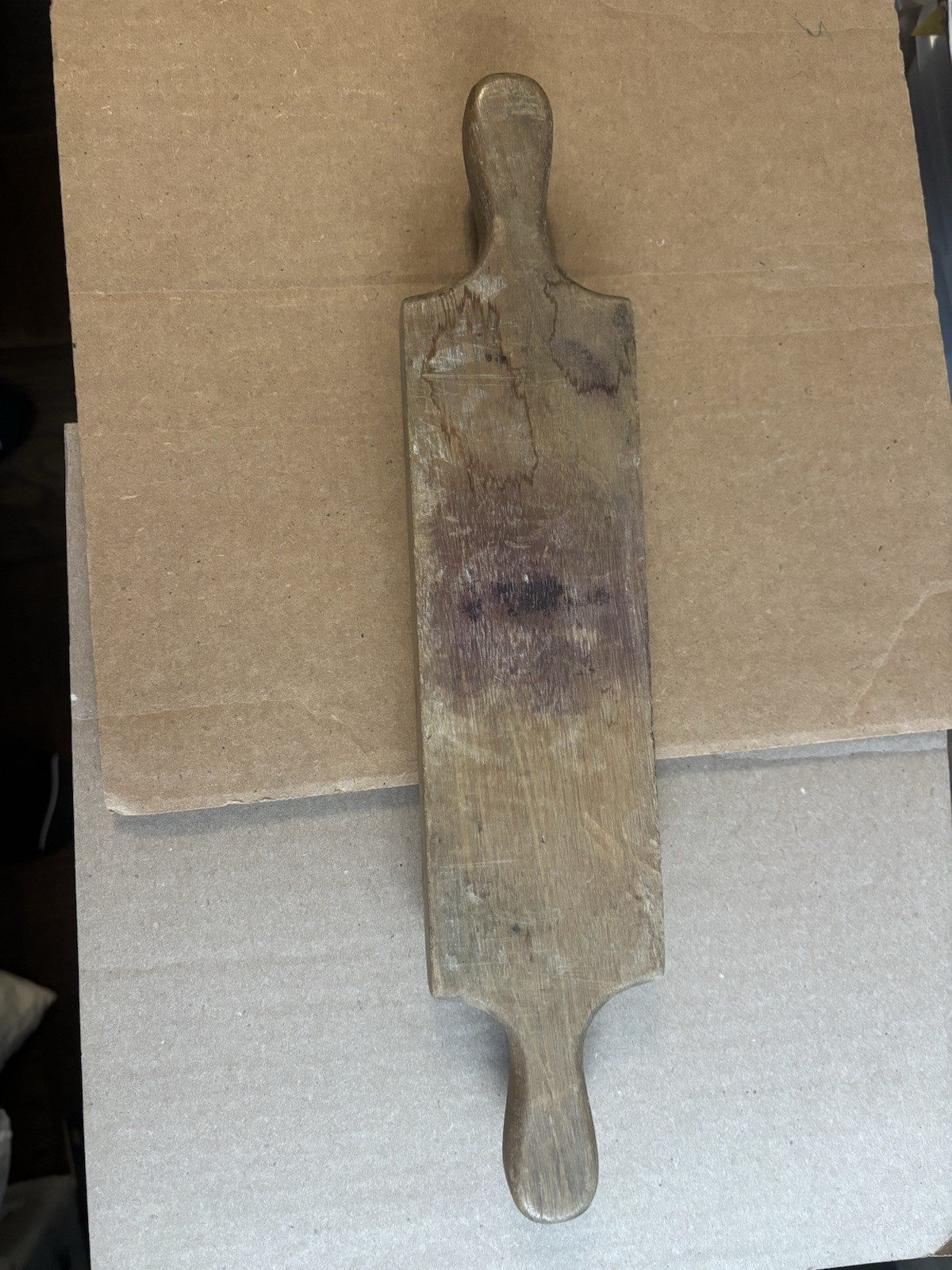 ANTIQUE 19TH CENTURY WOOD & BRASS Medical Rx TOOL ~ INCOMPLETE