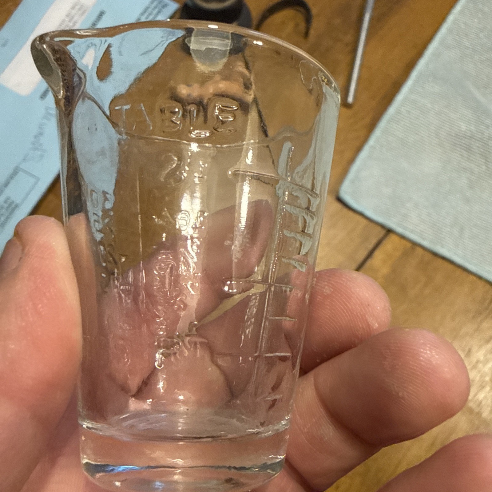 Vintage Apothecary Measuring Glass “Dessert” Marker Medicine Shot Glass