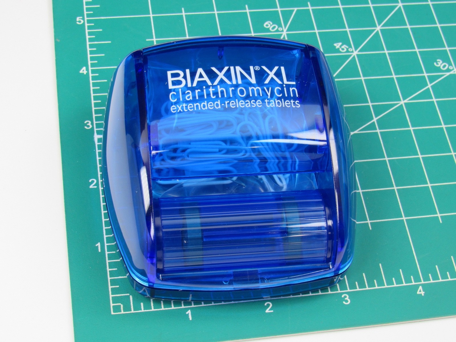 Biaxin Paper Clip Dispenser Holder Drug Rep Pharmaceutical Promo Advertising