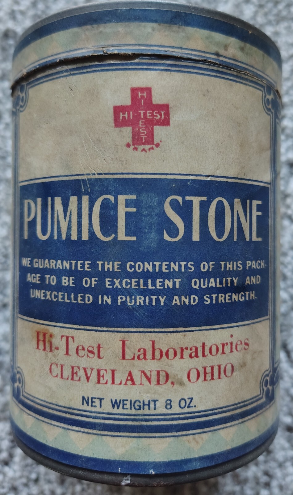 🗽 VINTAGE HI-TEST LABORATORIES PUMICE STONE