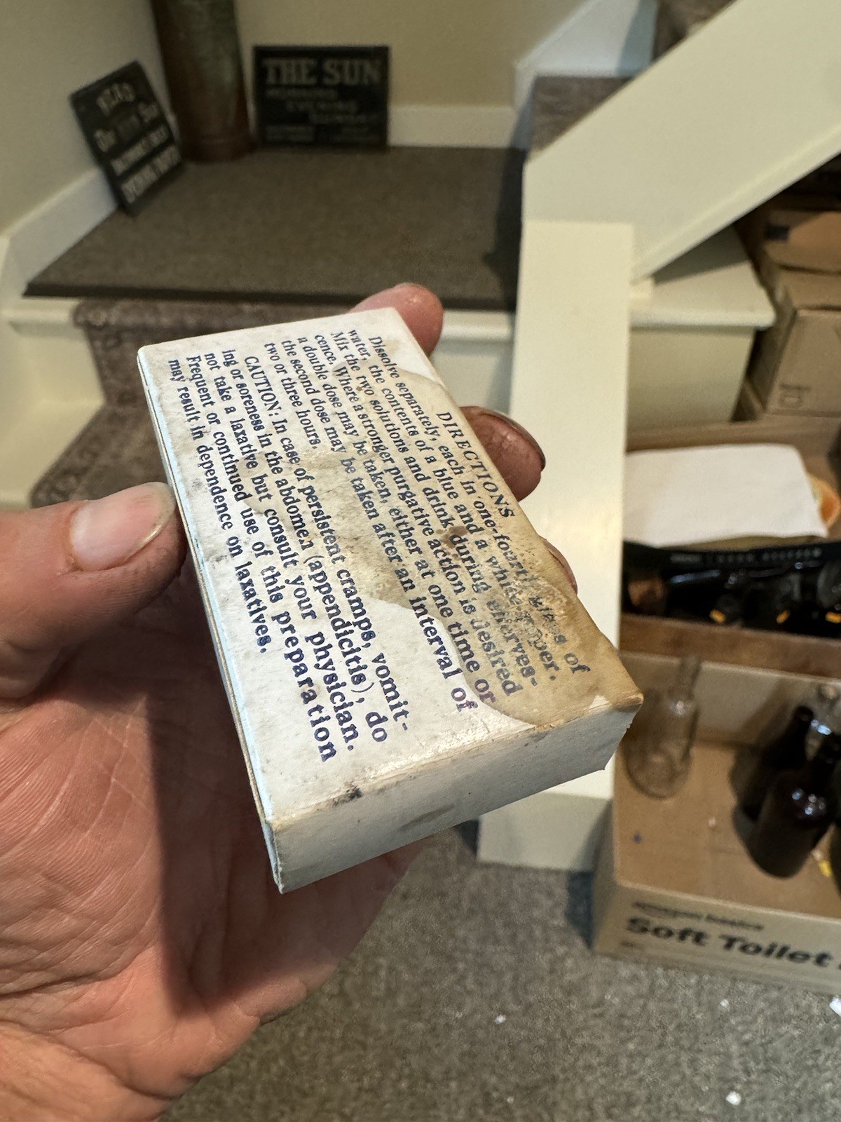 Rexall Seidlitz Powders USP Boston MA St Louis MO Sealed Old Medicine Box 1930s