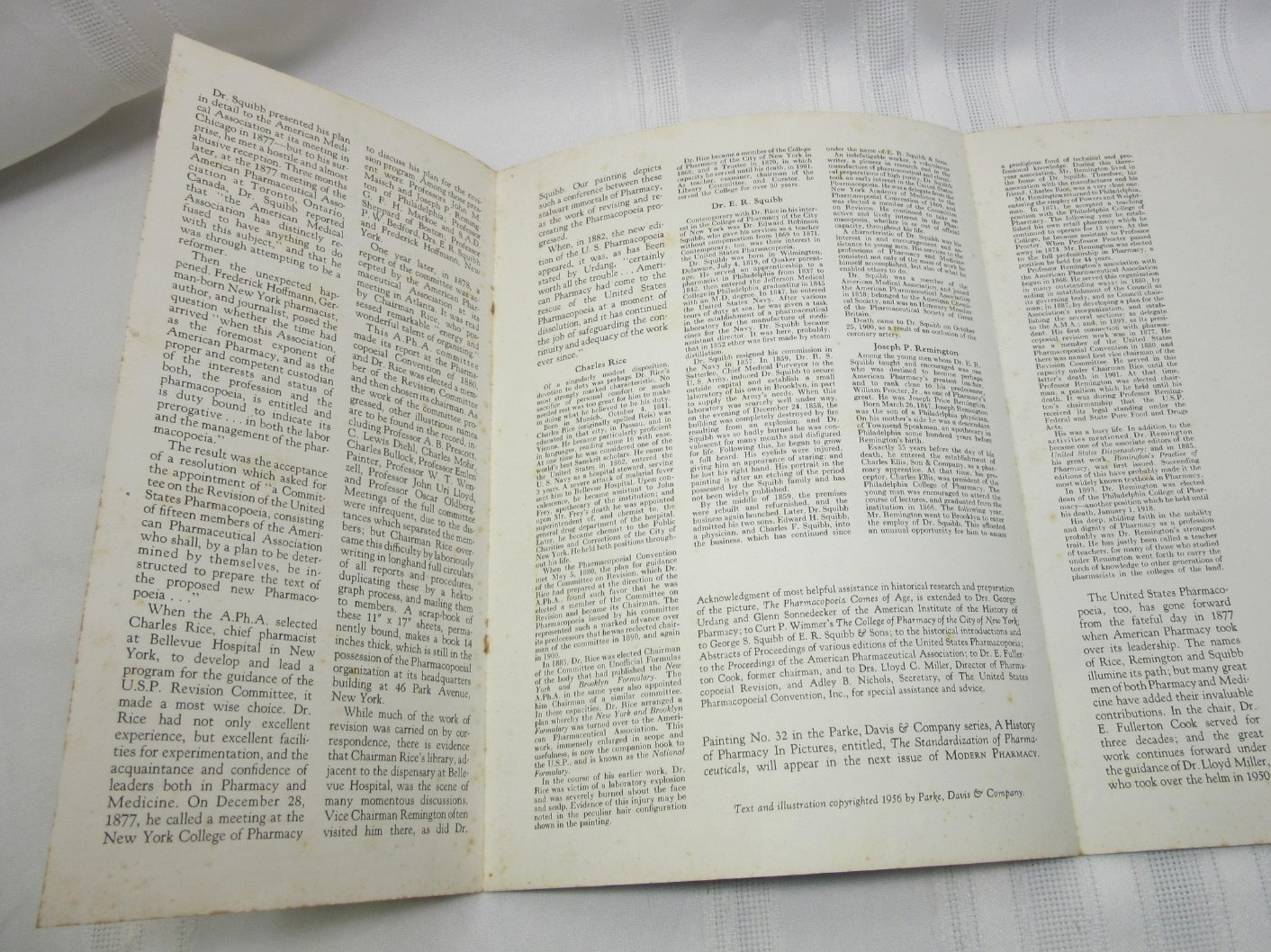 “A History of Pharmacy” in Pictures Set of 19 Prints Park Davis 1950’s
