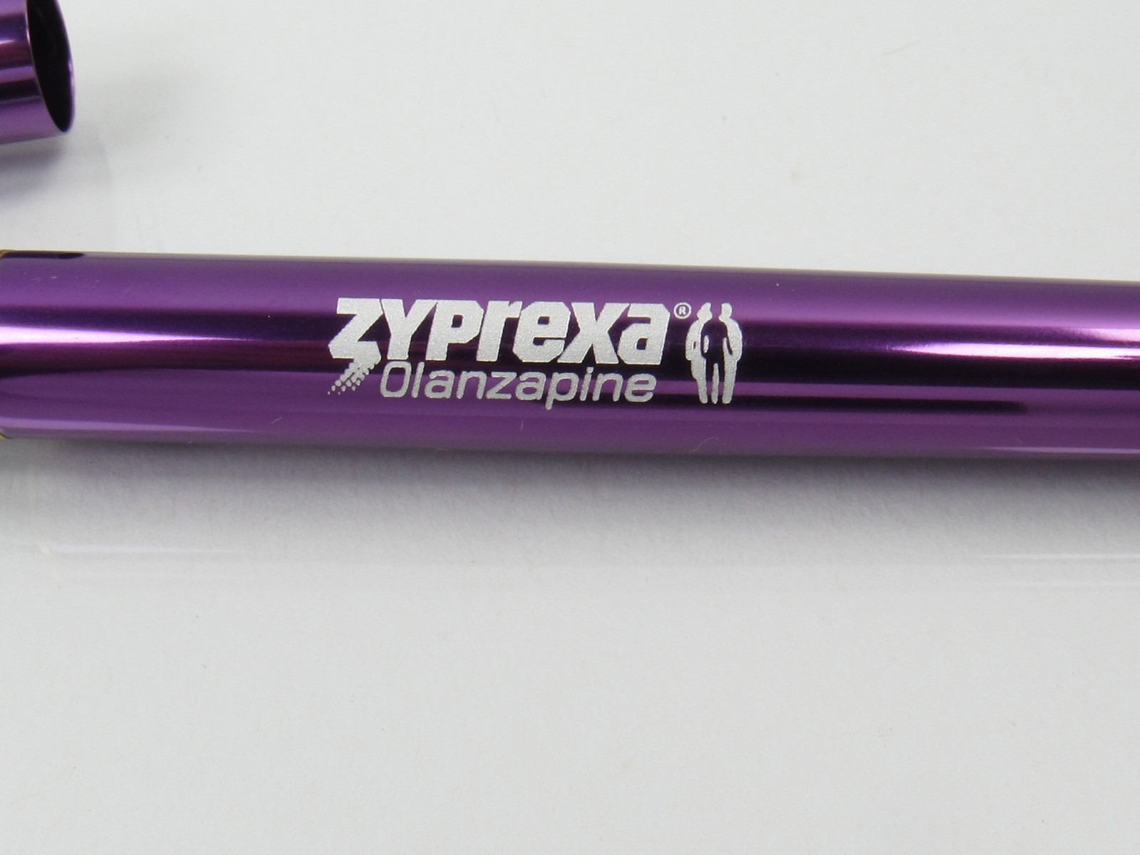 Exquisite Metallic Purple Zyprexa PEN Drug Rep Pharmaceutical Promo Last One