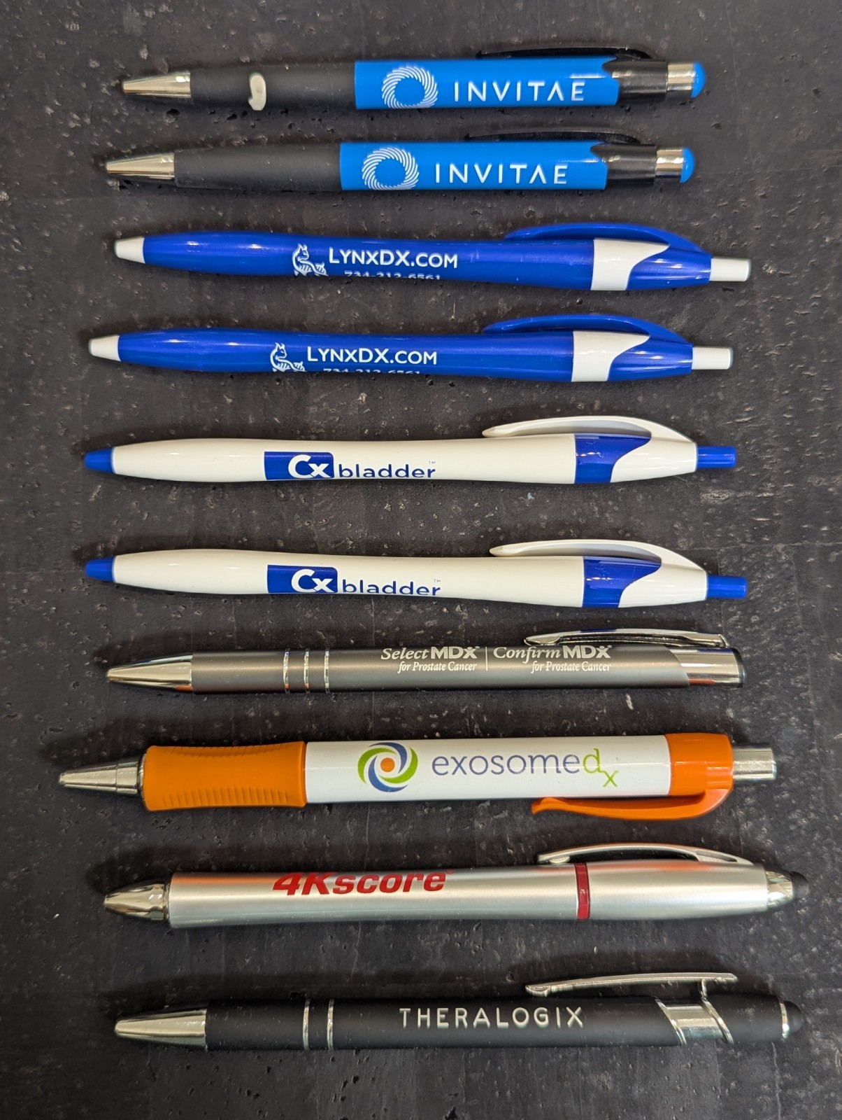Lot of Big Pharma Drug Rep Pens (urology), 10 Pens