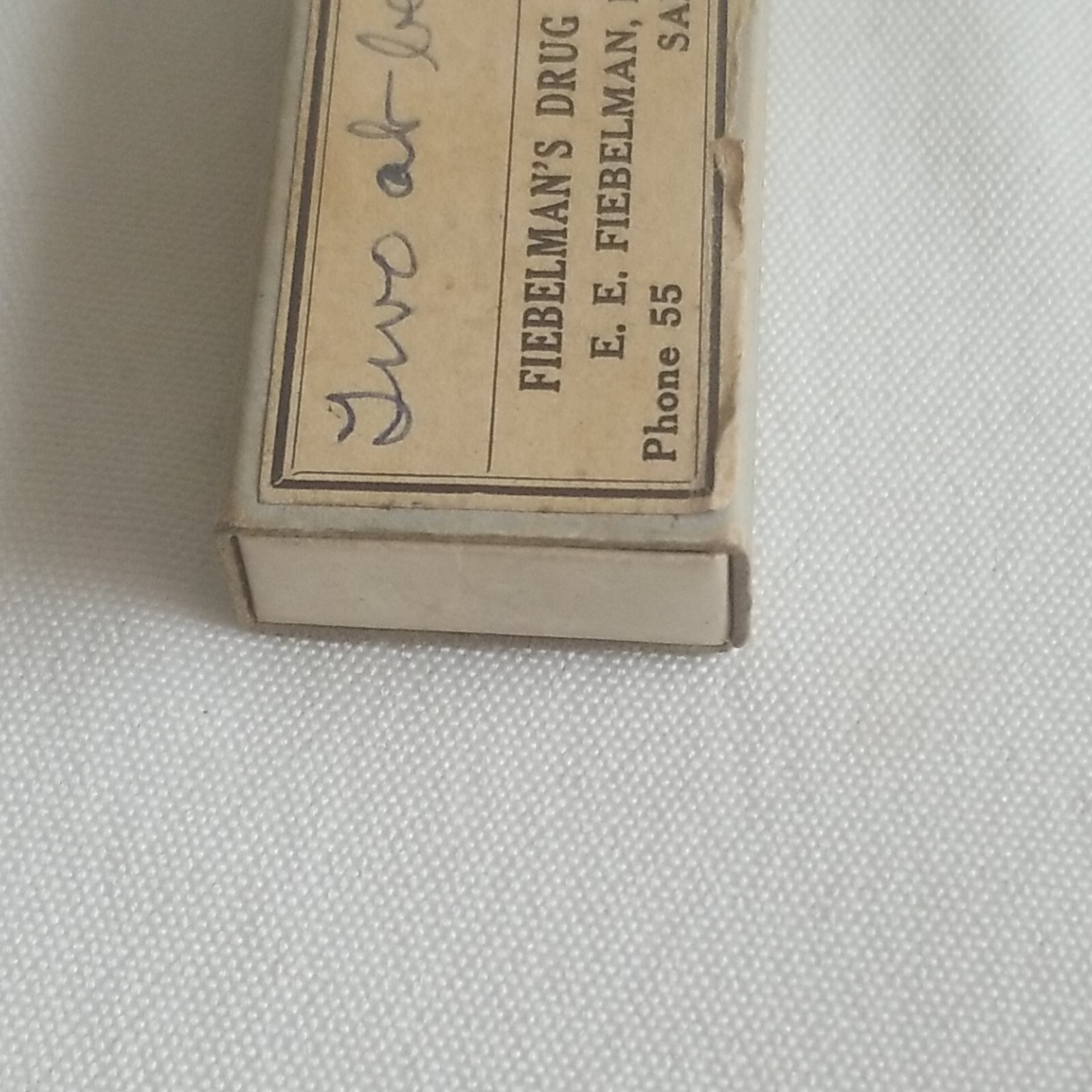 Vtg Pharmacy Pill Box From Drug Store In Salem MO Phone #55 & 2 Rolling Papers