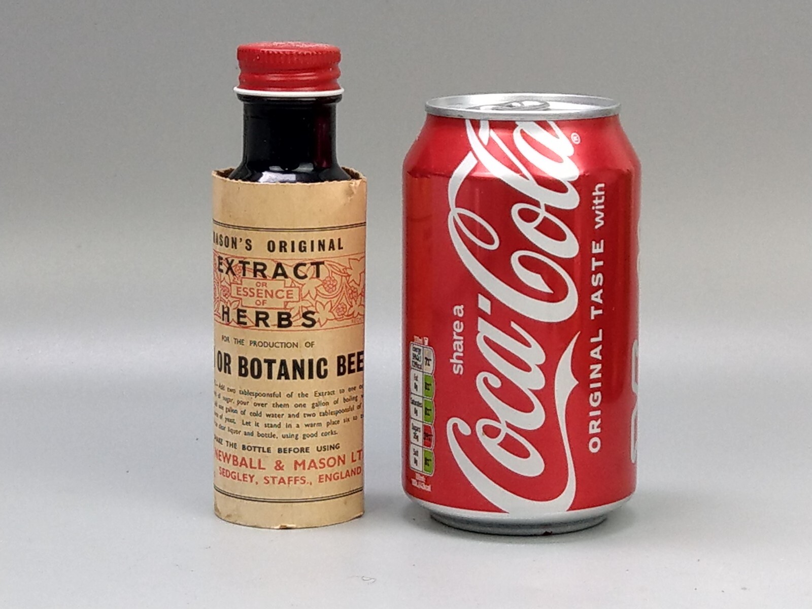 Antique Medicine Bottle labeled Masons Original Botanic Beer Newball Mason ltd