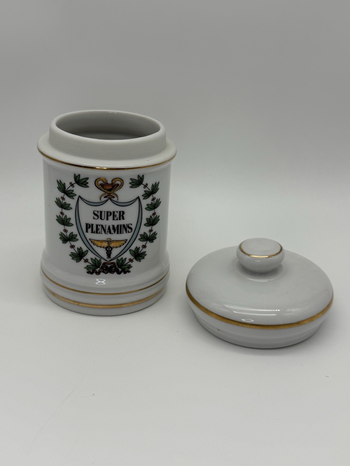 Vintage Apothecary Jars SetPharmacy Botanical Decorative LAC Super Plenamins