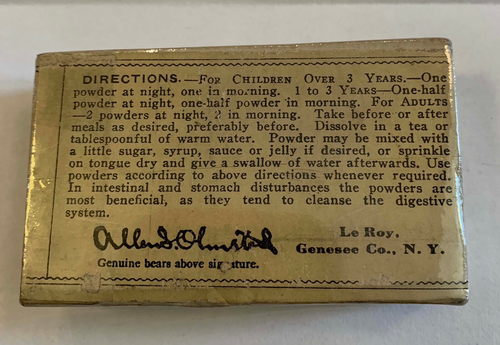 Vintage Advertising MOTHER GRAY’S POWDER FOR CHILDREN