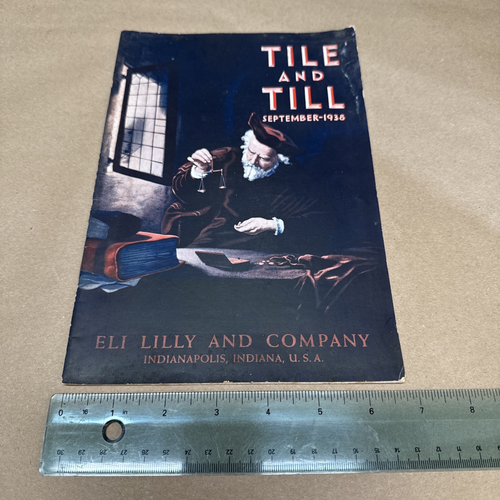Tile And Till Magazine Eli Lilly And Company September 1938 Indianapolis Indiana