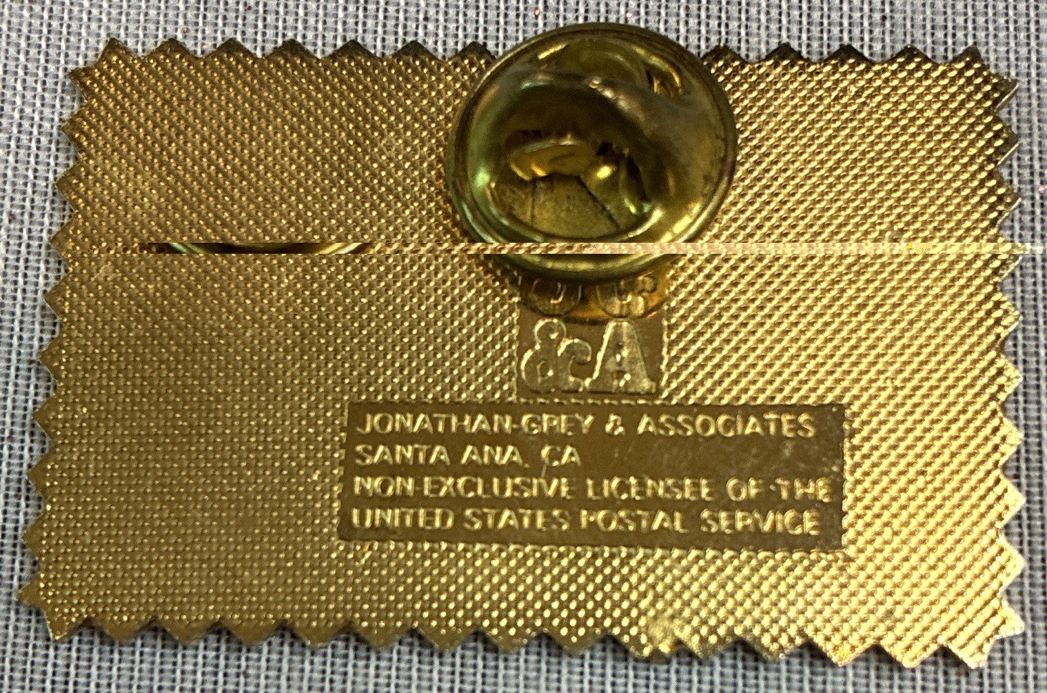 Pharmacy United States Postage 8¢ Stamp-Style Lapel Pinback Pin Santa Ana CA