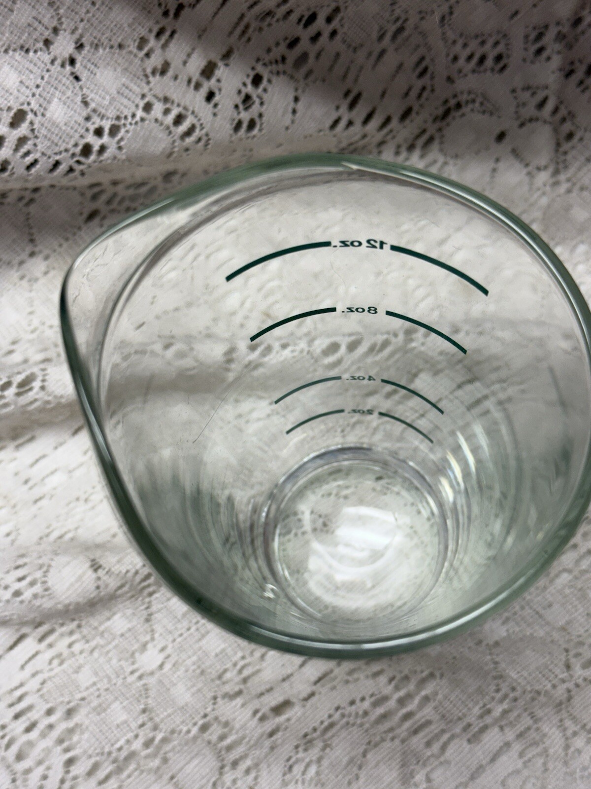 Vtg Beaker Glass Pharmacy Measurement Apothecary RX Science Lab