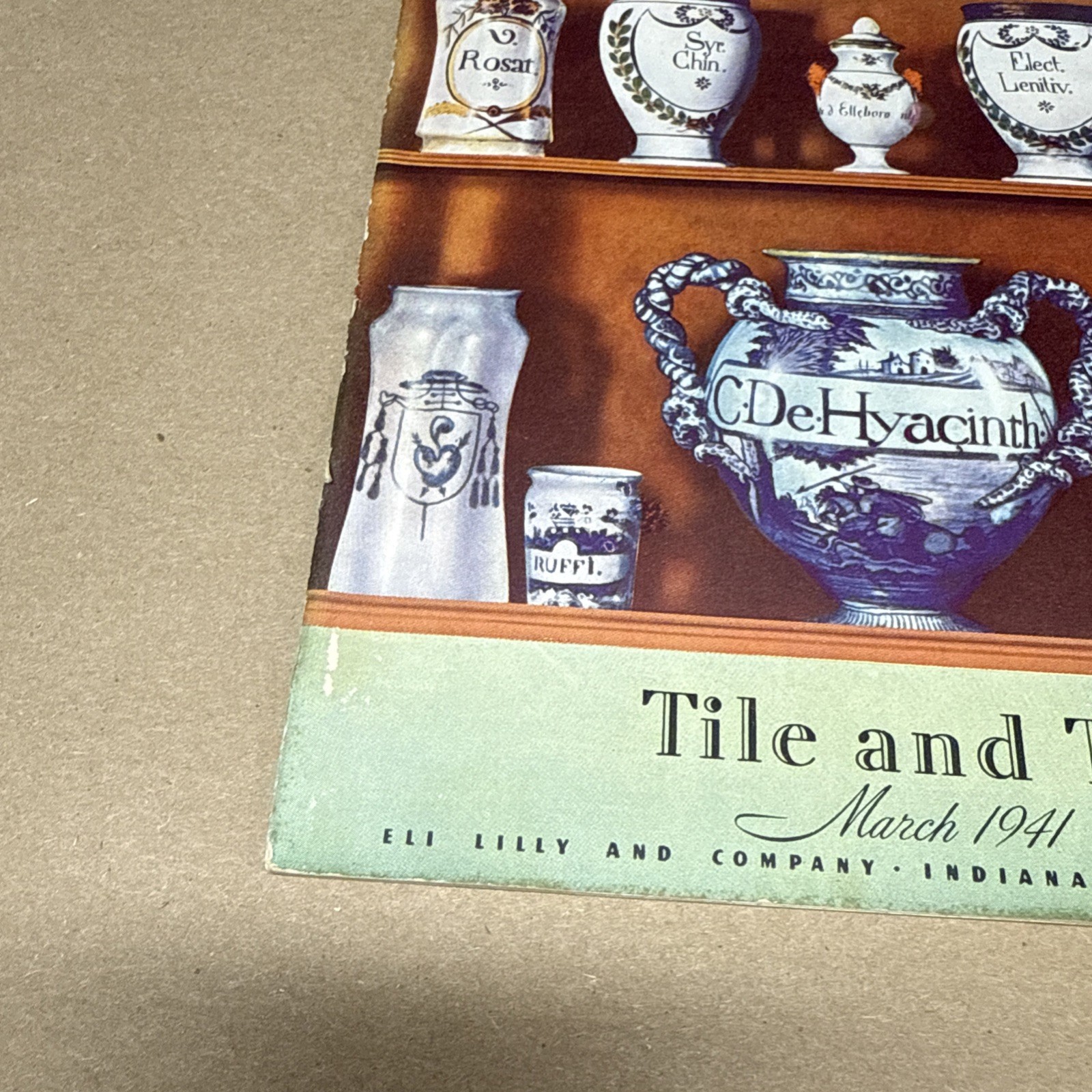 Tile And Till Magazine Eli Lilly And Company March 1941 – Indianapolis Indiana
