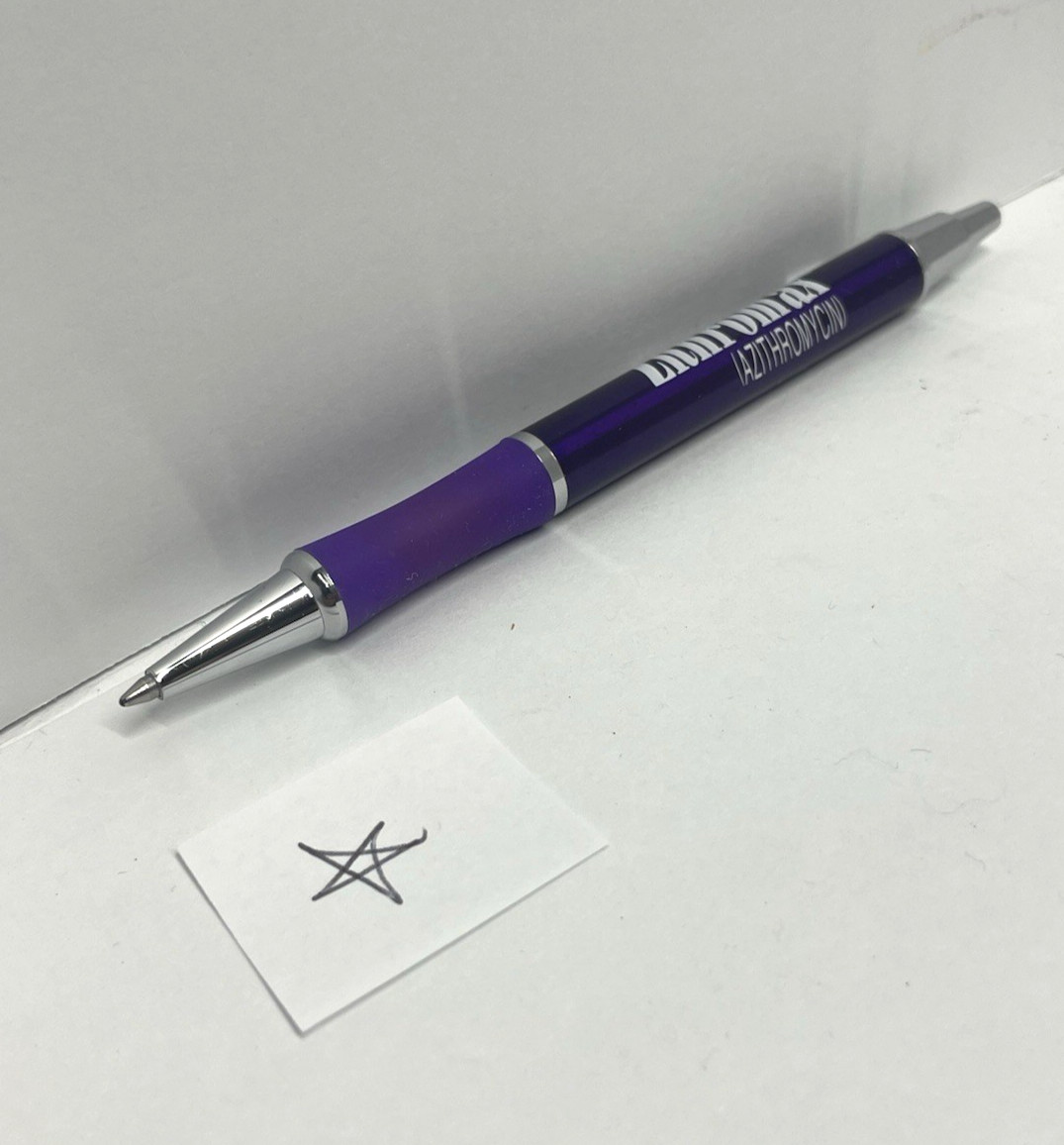 PURPLE Drug Rep Advertising Pen Pharmaceuticals Collectable
