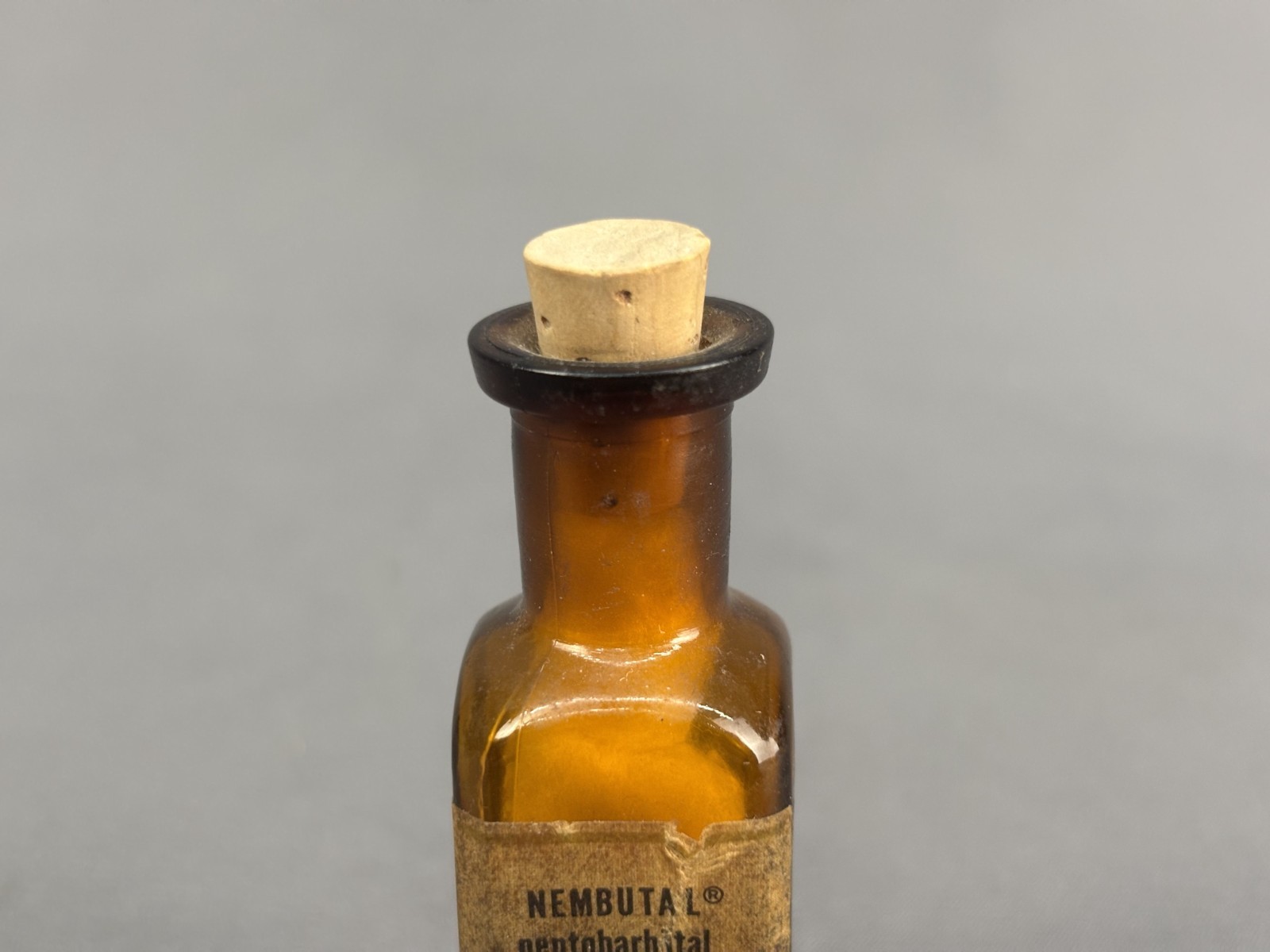 Vintage Abbott Laboratories Nembutal Pentobarbital Bottle (11H)