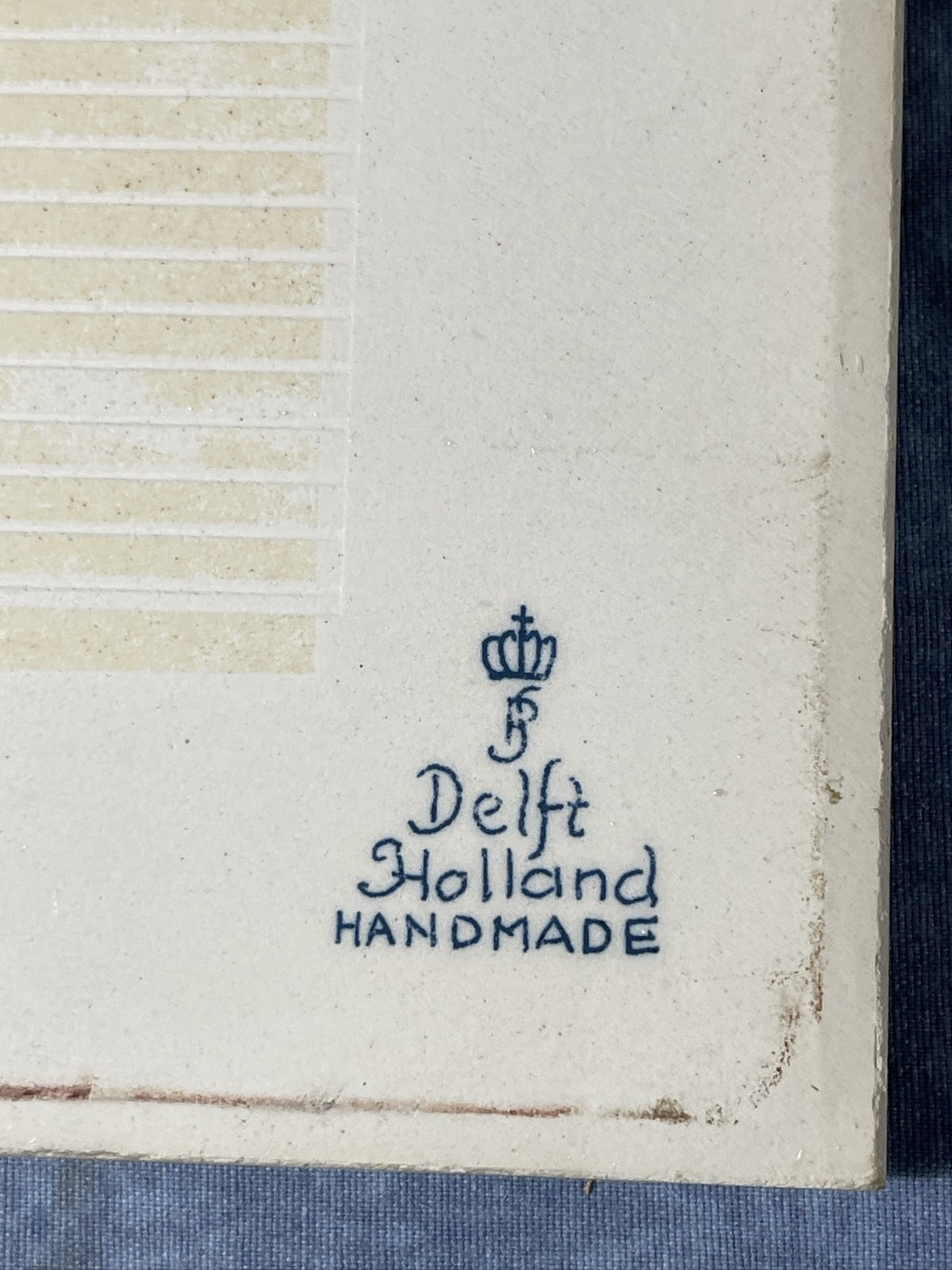 Delft Holland Burroughs Wellcome Apothecary Pharmacy Pill Tile Trivet