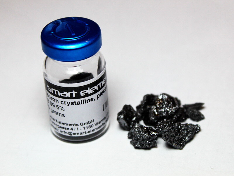 Boron pieces – 5 grams 99.5% purity – sealed in bottle