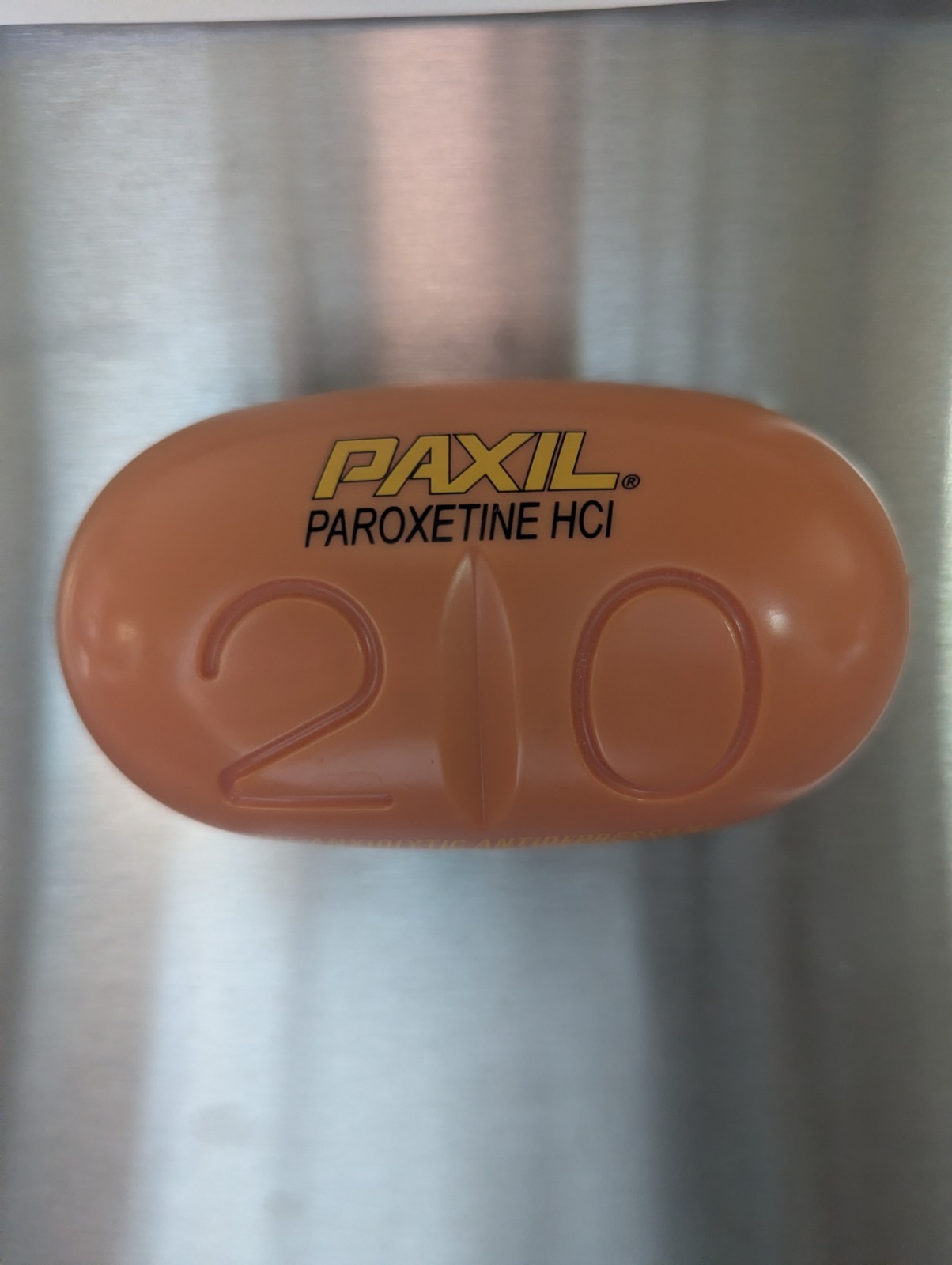 2000s Y2K Paxil Pill Refrigerator Magnet Memo Clip Drug Rep Promo
