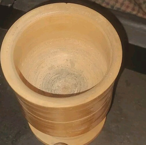 Vintage Light Wood Mortar and Pestle Small Apothecary Pharmacy Rx 297