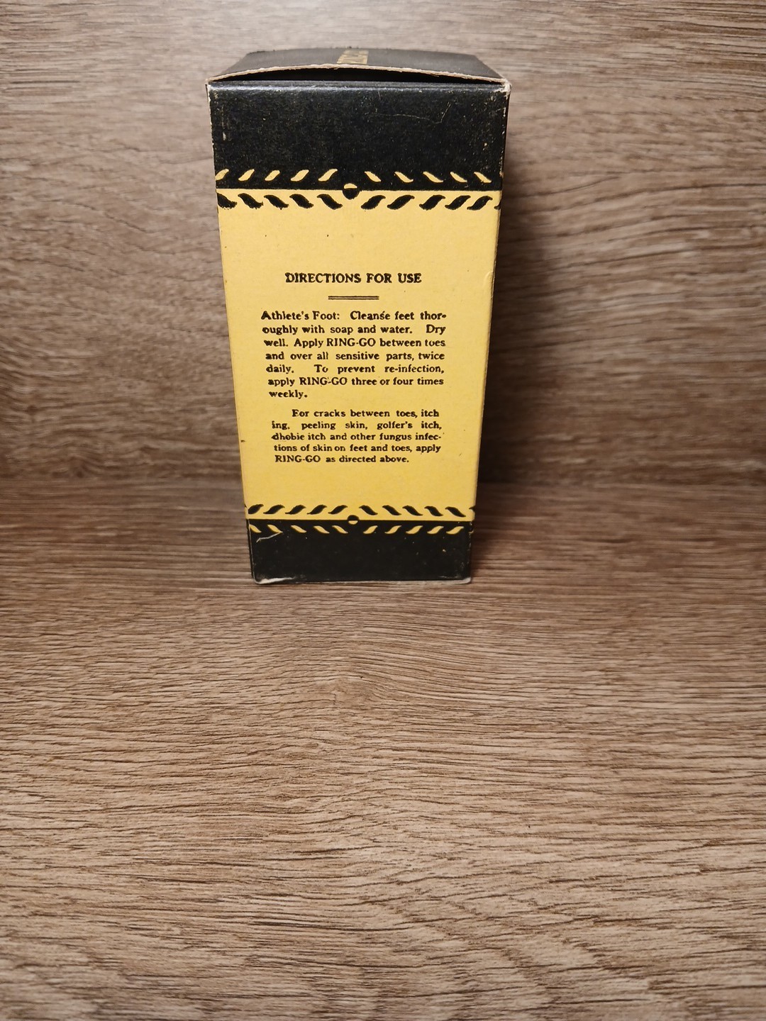 Athletes Foot Ring-Go Foot Cream Empty Box
