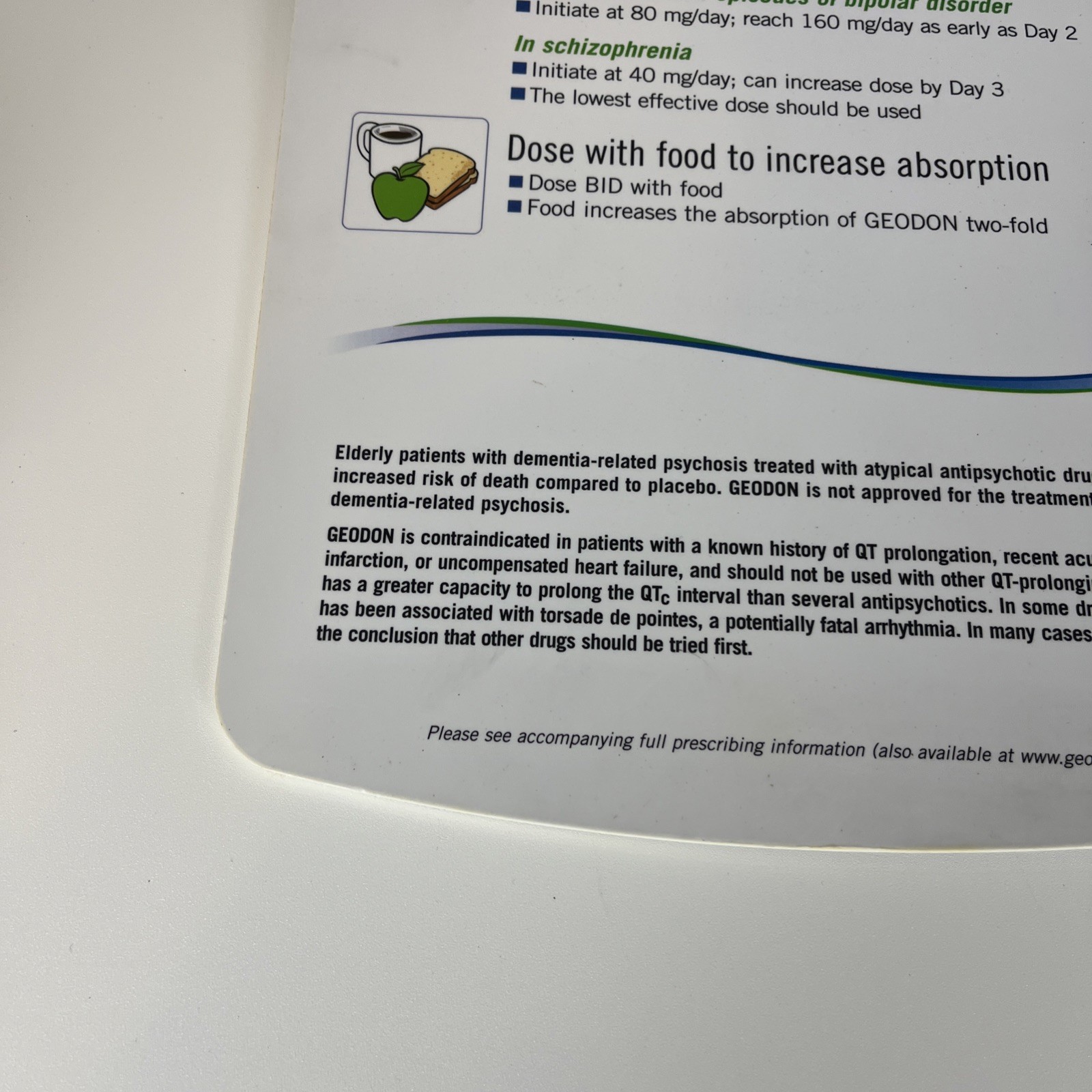 Zyprexa And Geodon Clip Boards Pharmaceutical Advertising