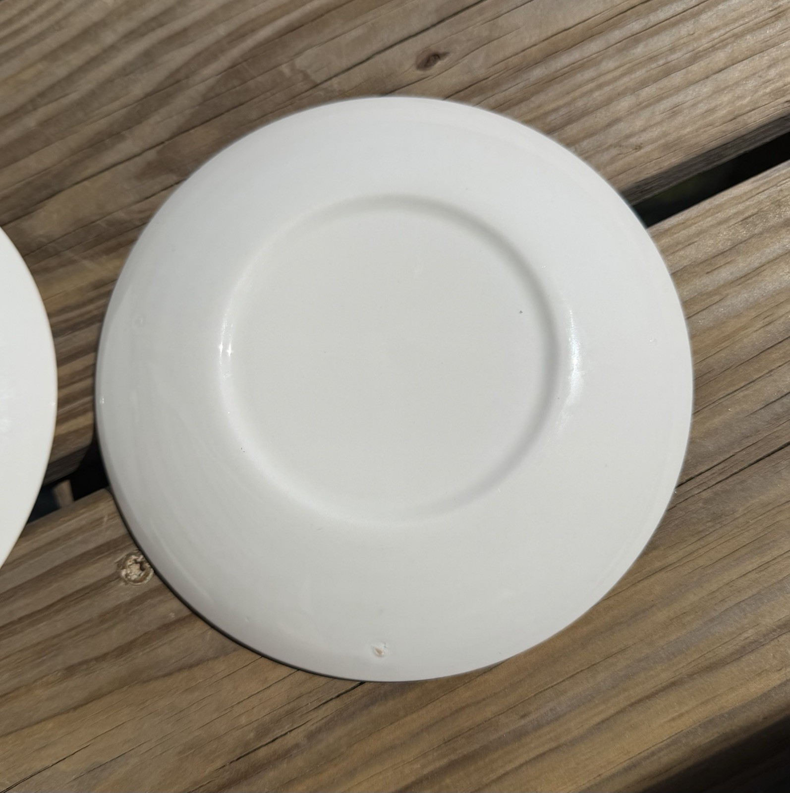 Vintage Pair of MCM Pharmacy Logo Saucers, 6”