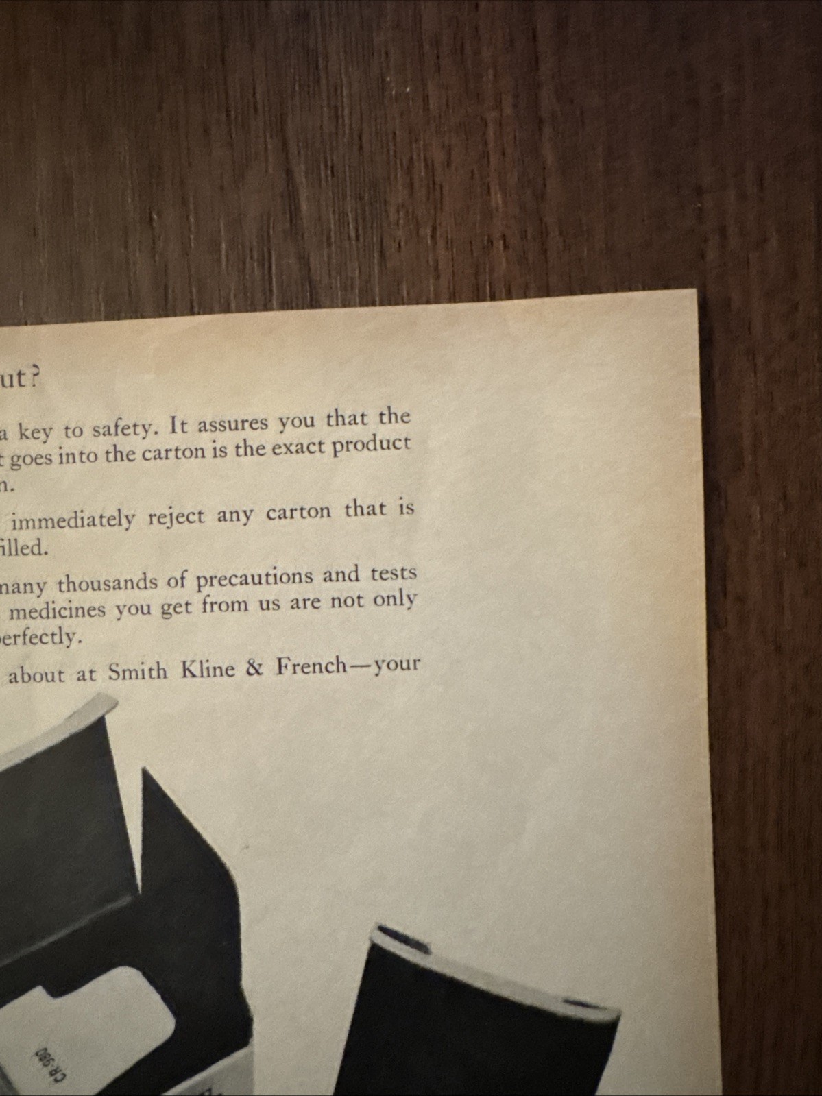 Smith, Kline, & French Compazine/Stelazine Ad; Time Magazine; April 1966