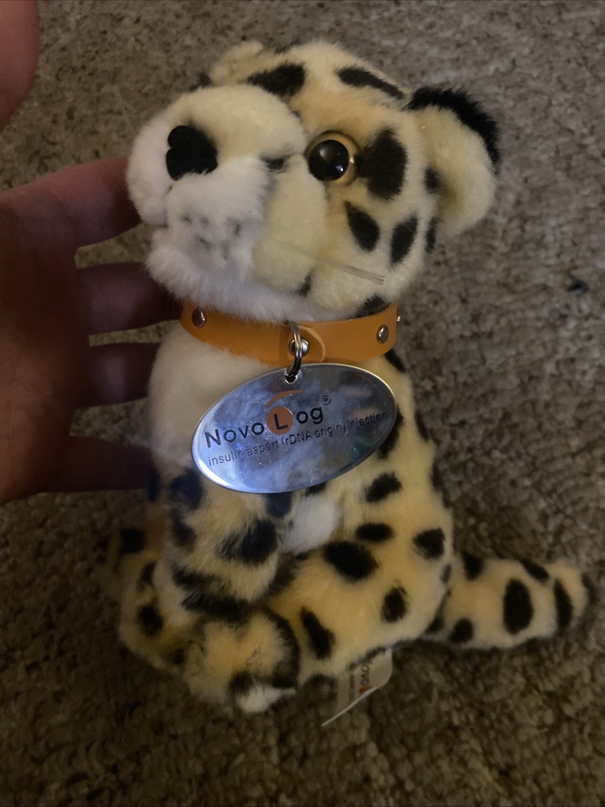 NOVOLOG Pharmaceutical Drug Rep Plush Cheetah VERY RARE Advertising Collectible